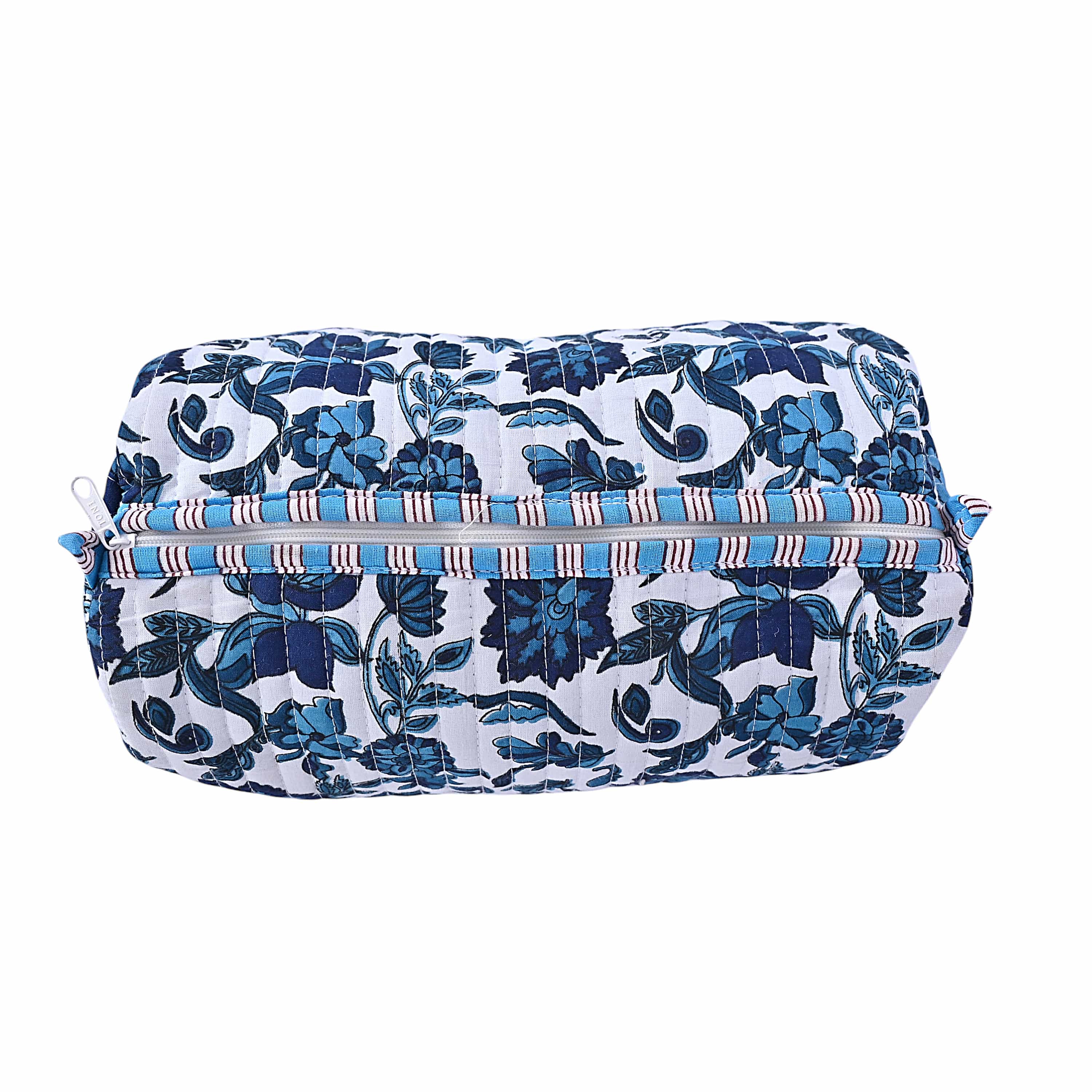 The Floral Paisley Travel Set — handmade hand block printed cotton travel pouch set, ethically made in Rajasthan, India