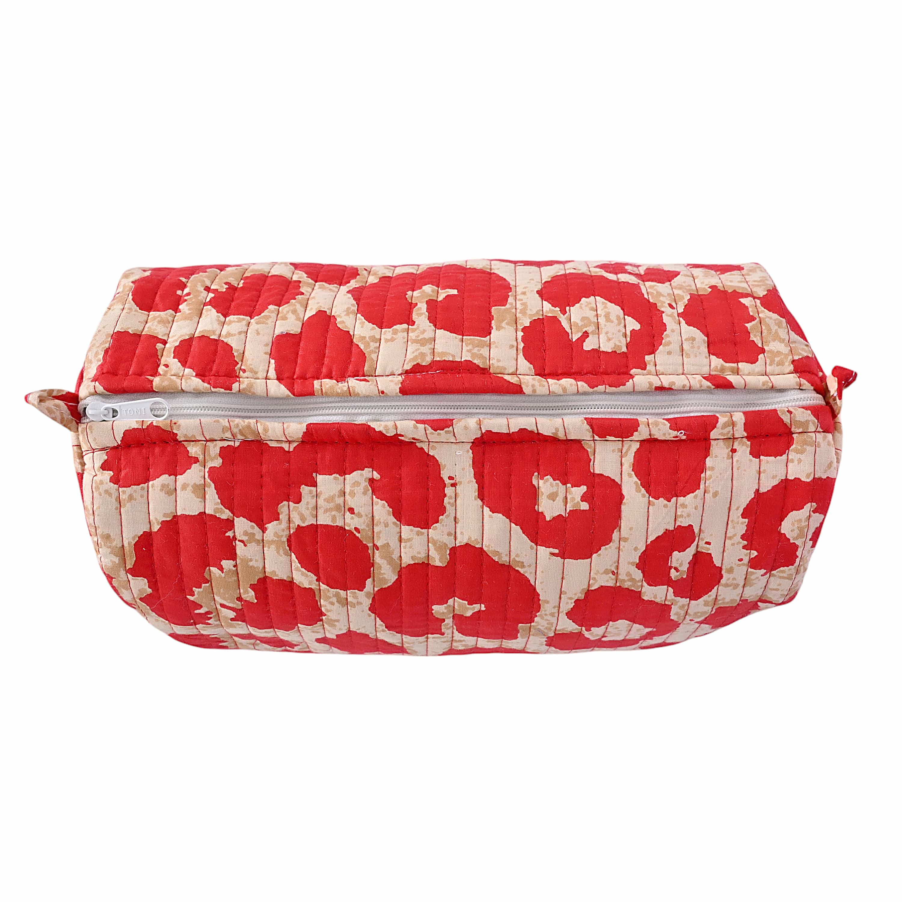 The Leopard Travel Set — handmade hand block printed cotton travel pouch set, ethically made in Rajasthan, India