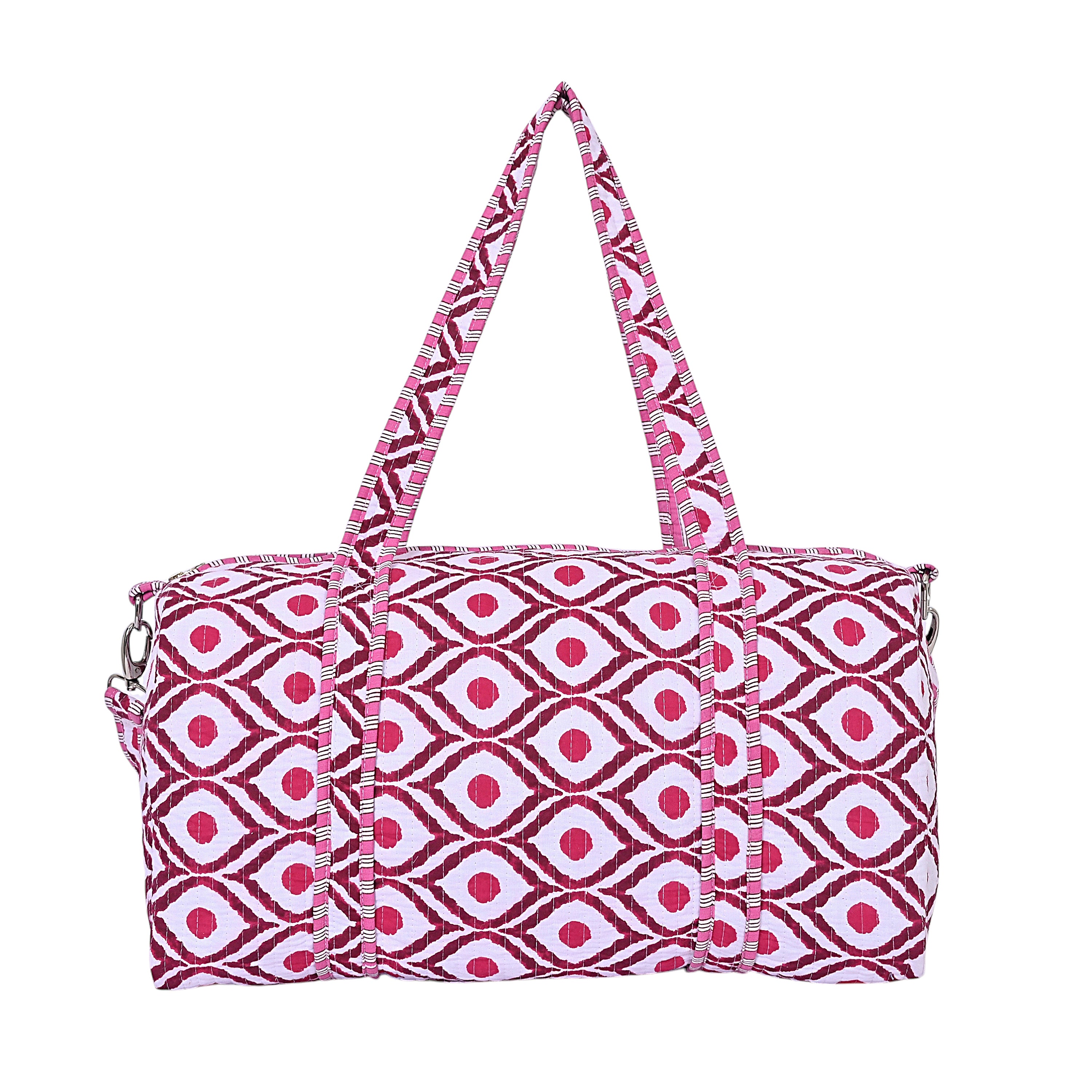 Diamond Cotton Weekender Bag