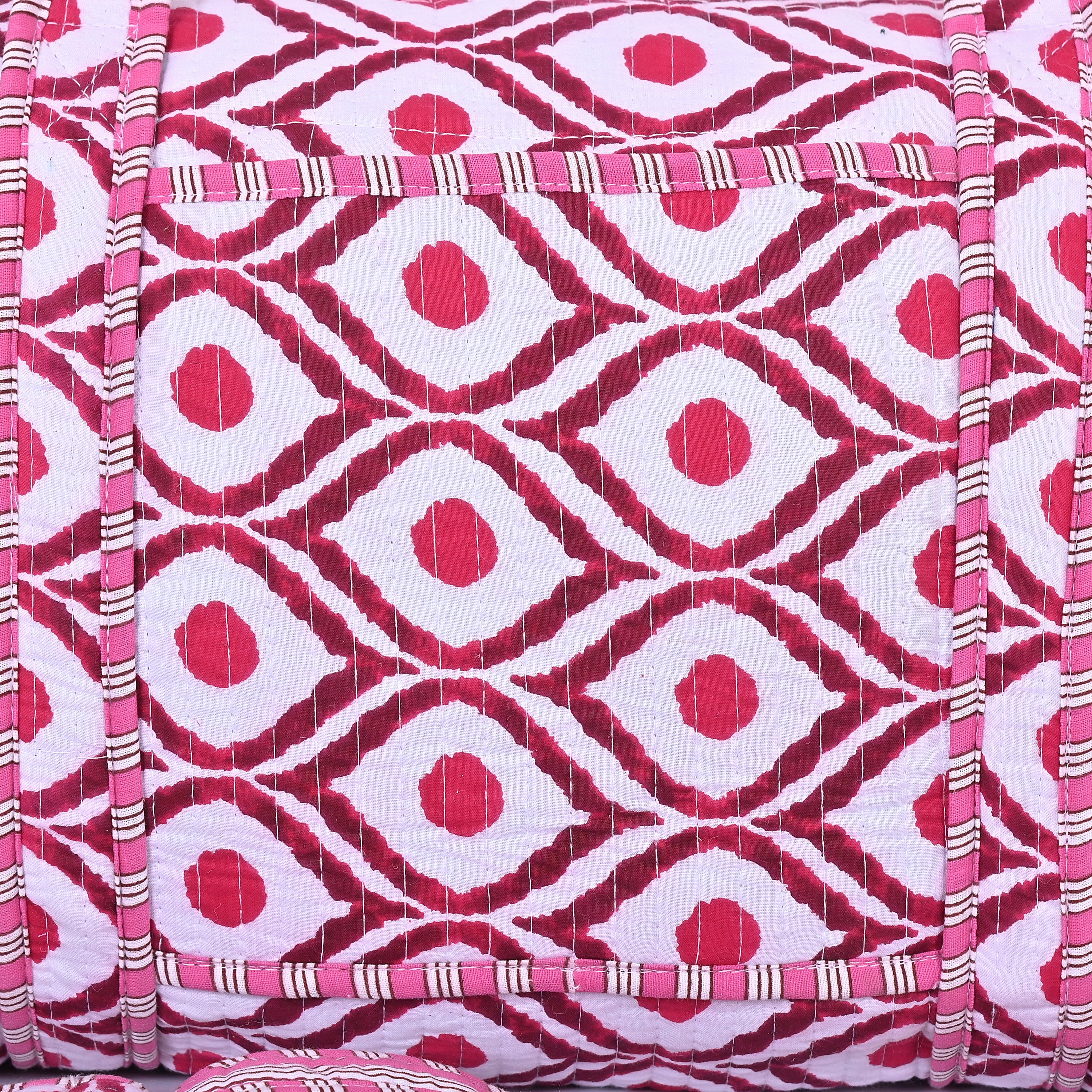 Diamond Cotton Weekender Bag