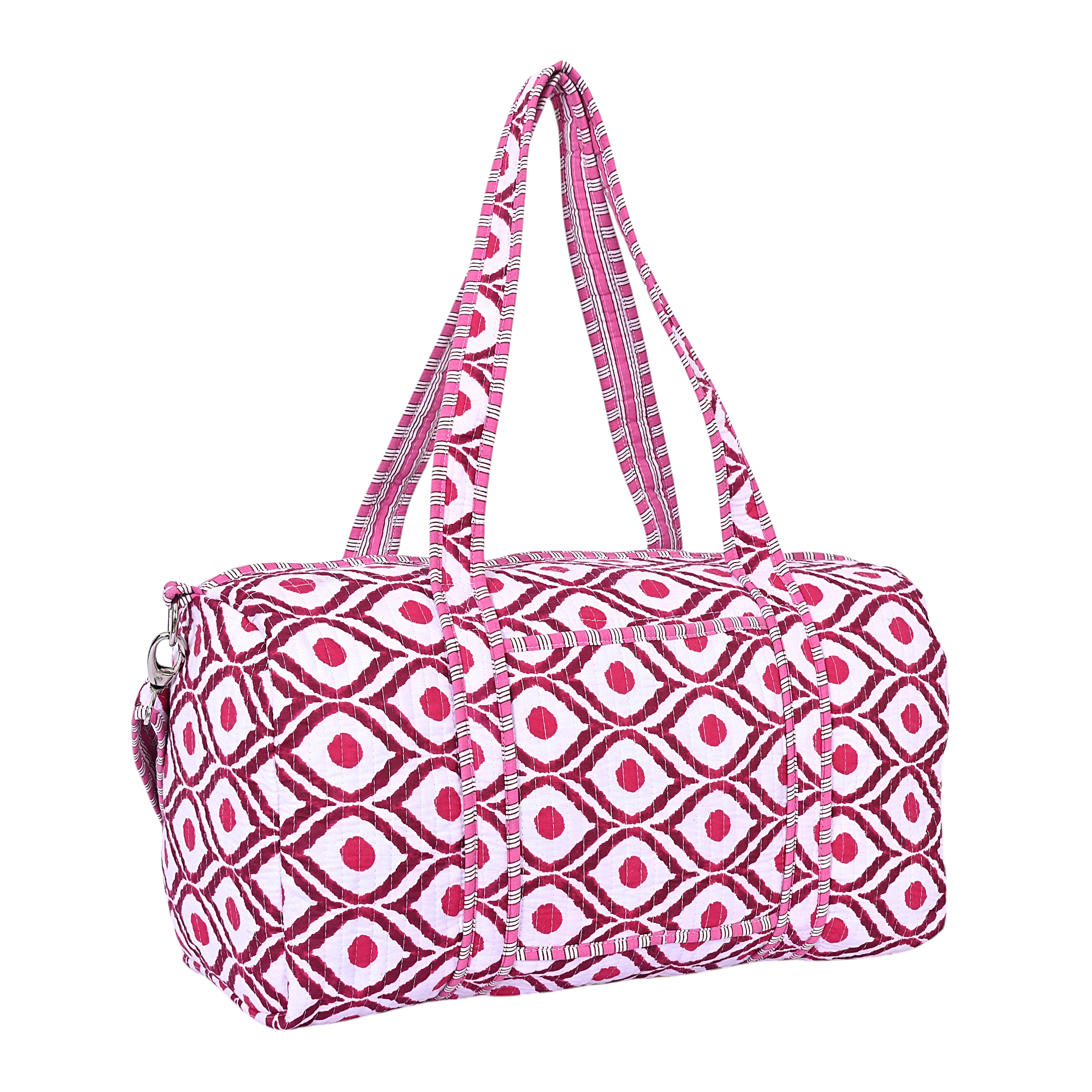 Diamond Cotton Weekender Bag