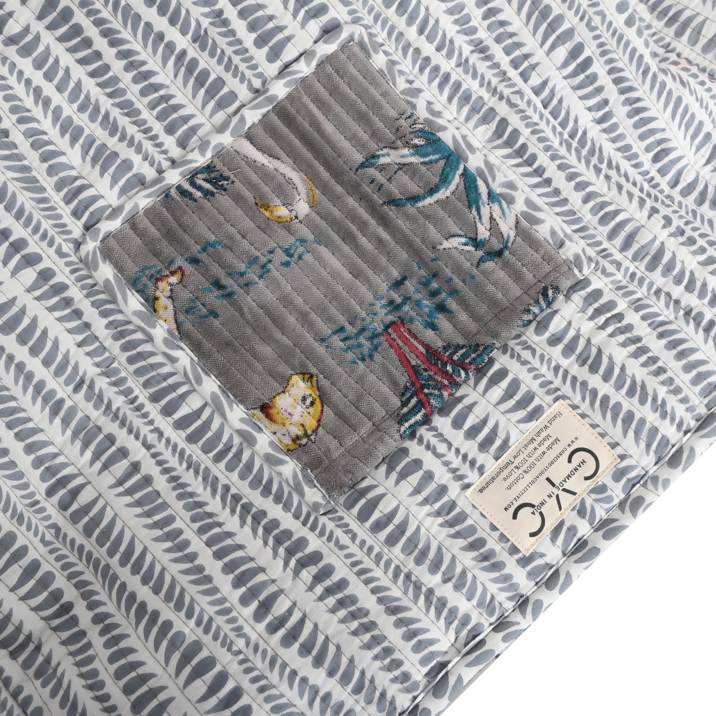 The Jungle Tote in Velvet