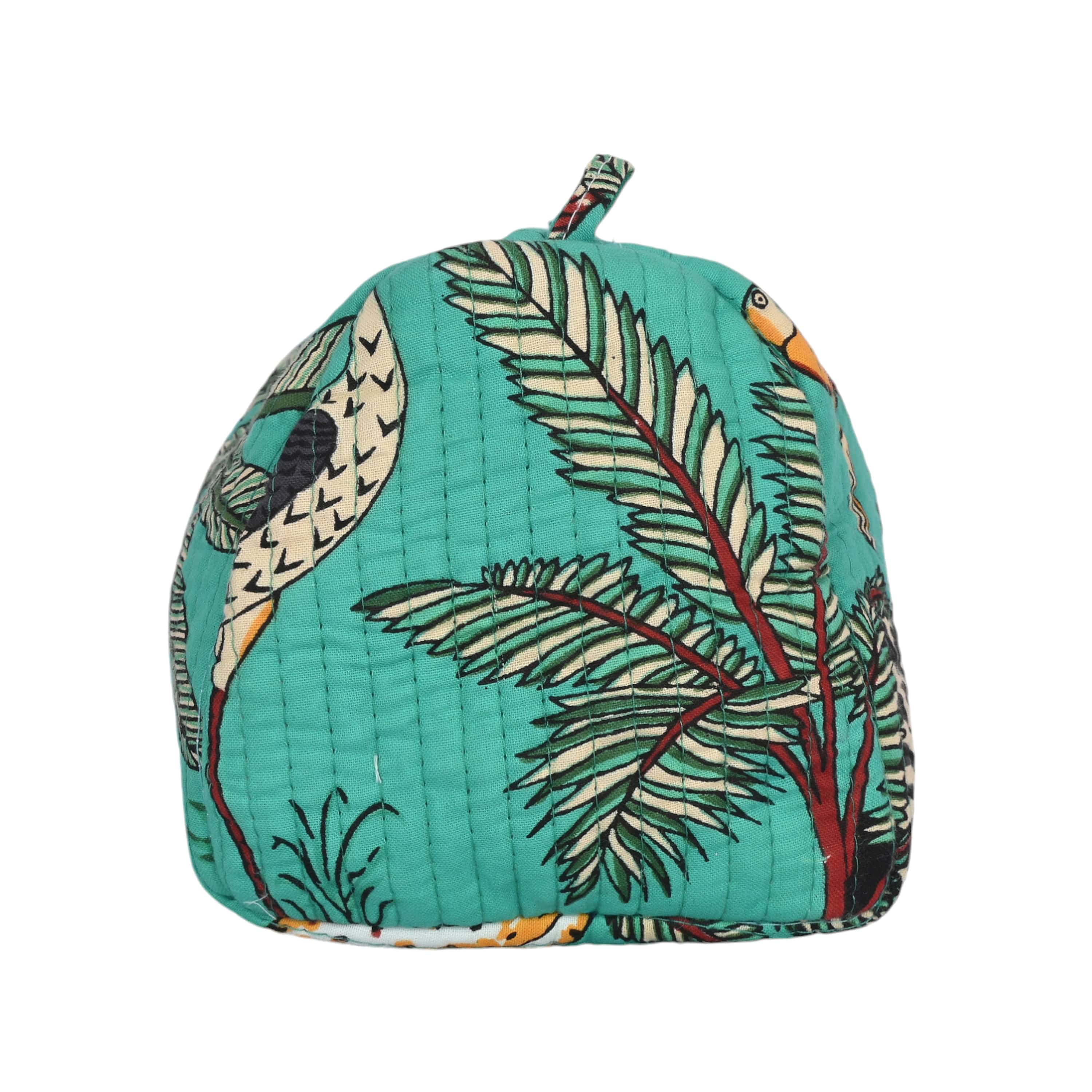 Mixed Jungle 3 Piece Travel Set — handmade hand block printed cotton travel pouch set, ethically made in Rajasthan, India