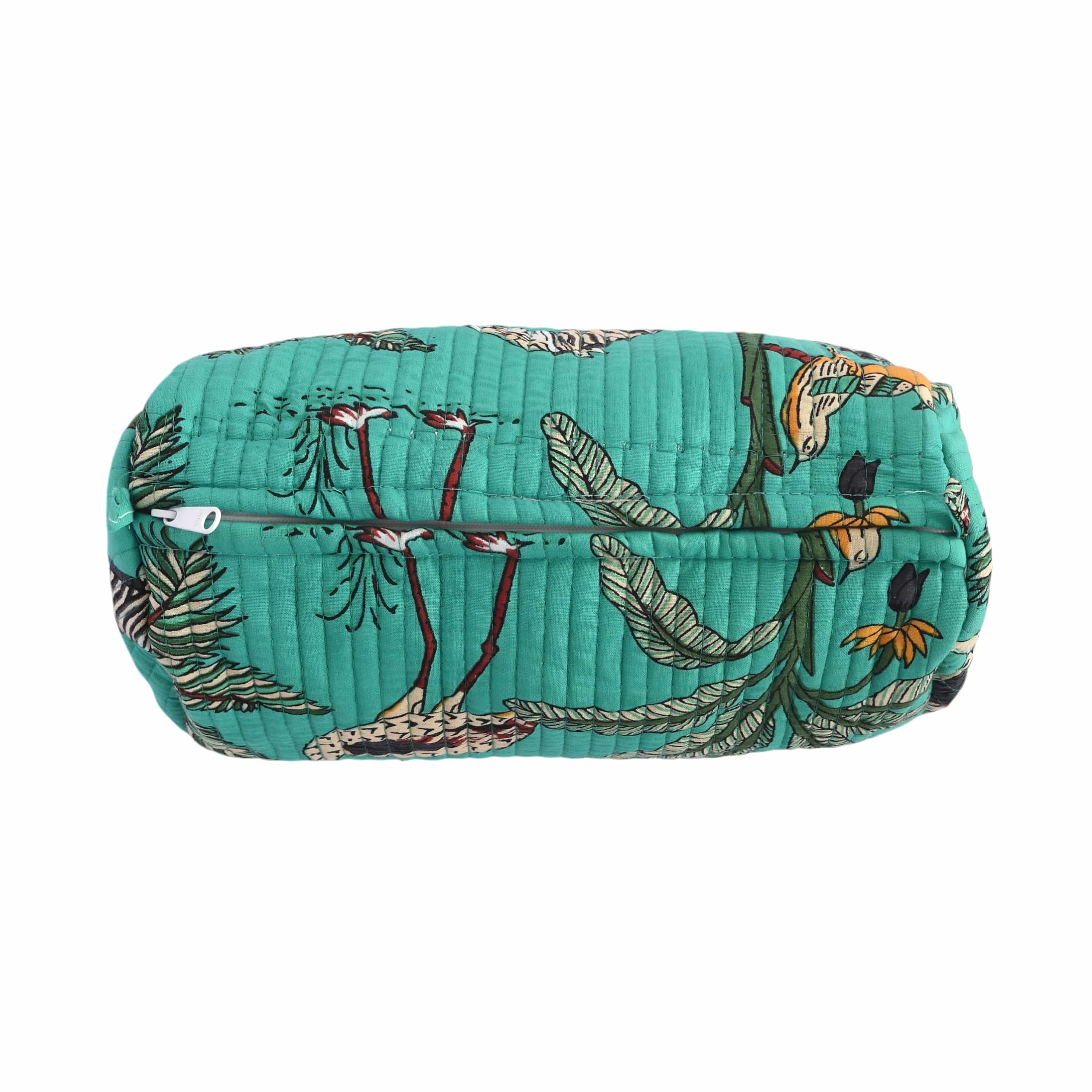 Mixed Jungle 3 Piece Travel Set — handmade hand block printed cotton travel pouch set, ethically made in Rajasthan, India