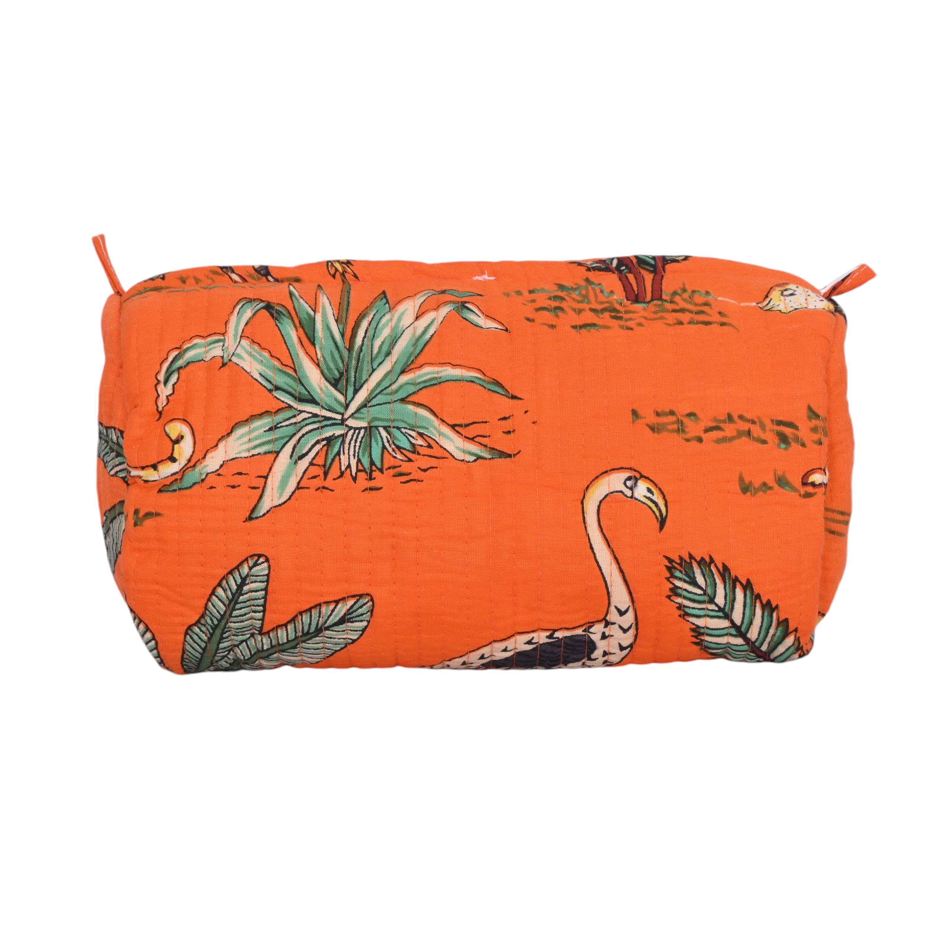 Mixed Jungle 3 Piece Travel Set — handmade hand block printed cotton travel pouch set, ethically made in Rajasthan, India