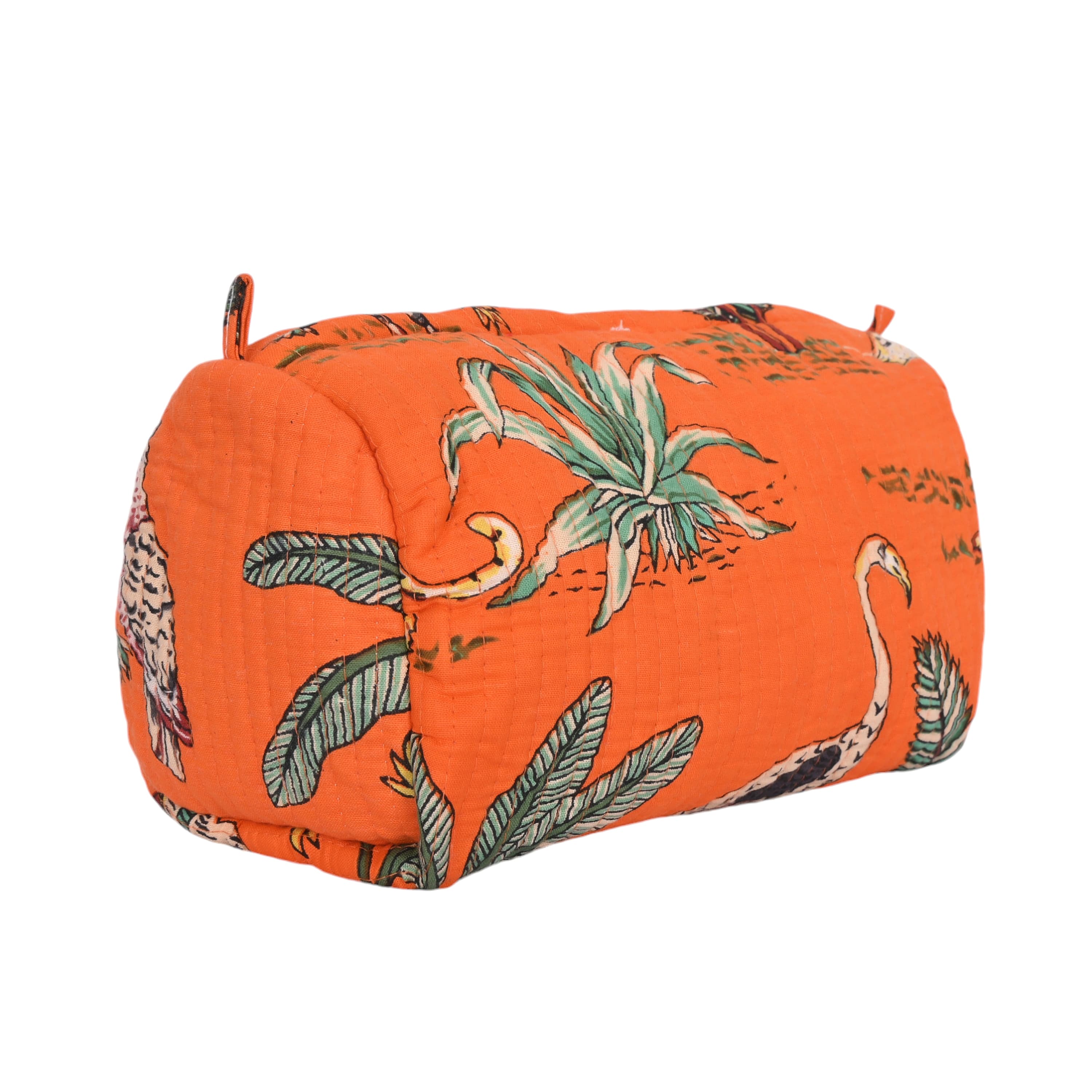 Mixed Jungle 3 Piece Travel Set — handmade hand block printed cotton travel pouch set, ethically made in Rajasthan, India
