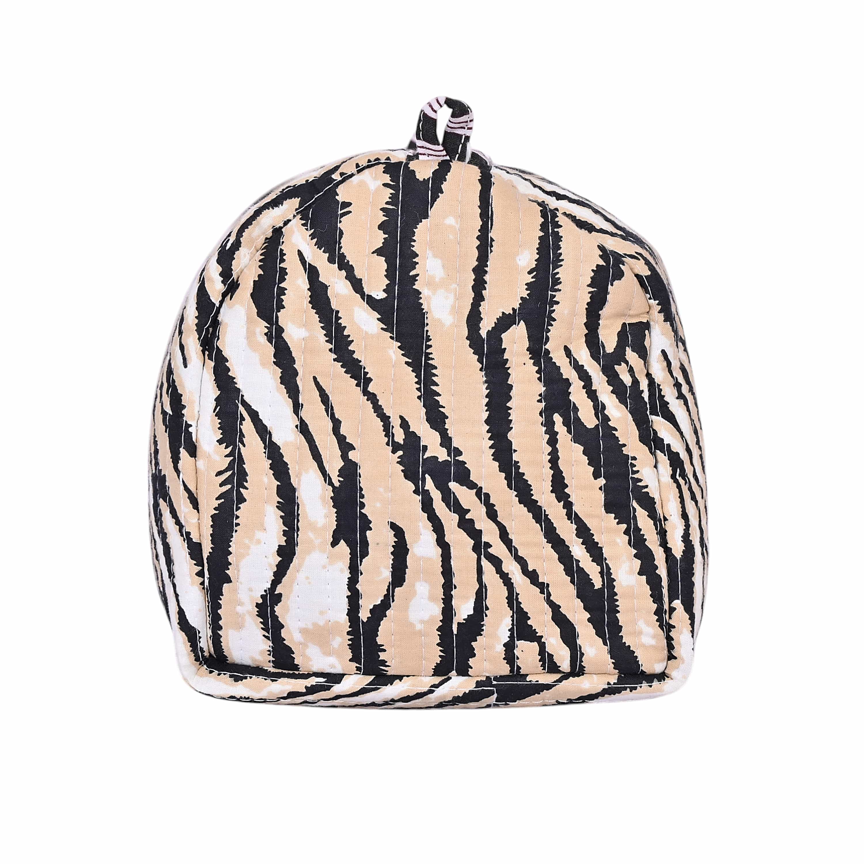 The Tiger Stripe Cotton Travel Set — handmade hand block printed cotton travel pouch set, ethically made in Rajasthan, India