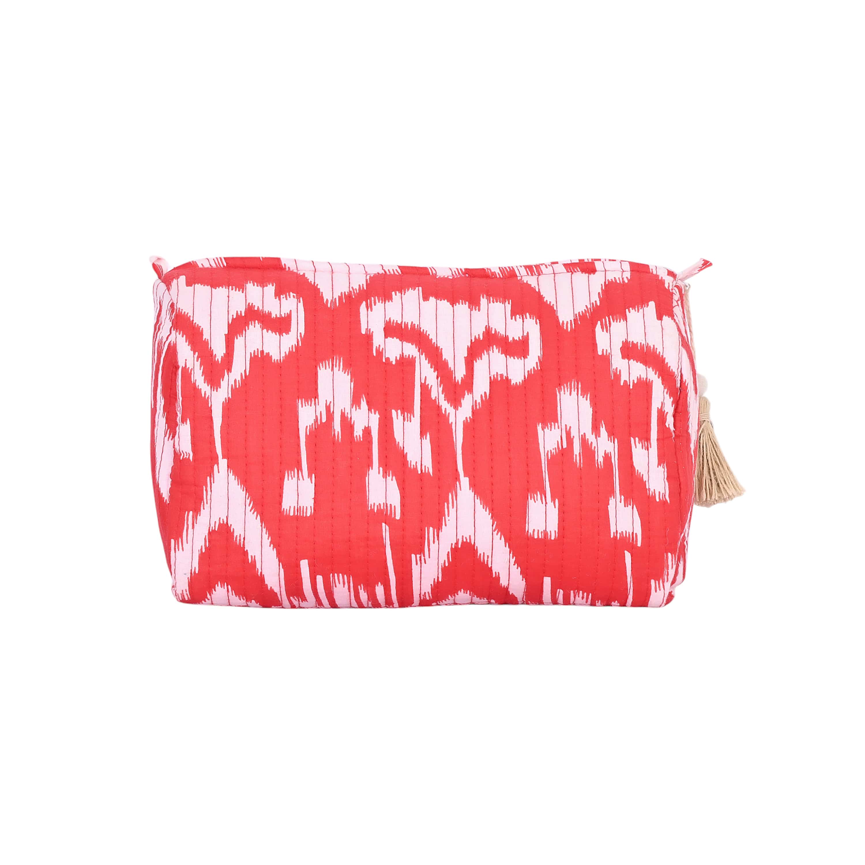 The Ikat Cotton Travel Set — handmade hand block printed cotton travel pouch set, ethically made in Rajasthan, India