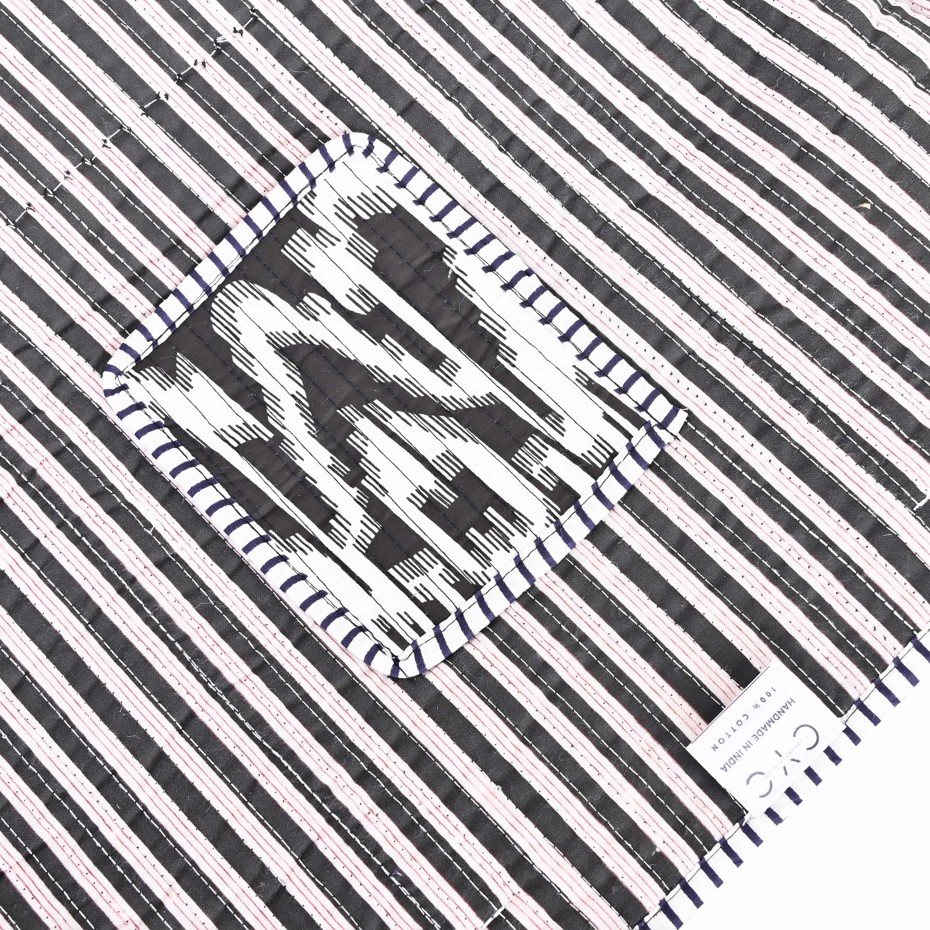 The Ikat Tote — handmade hand block printed cotton tote bag, ethically made in Rajasthan, India