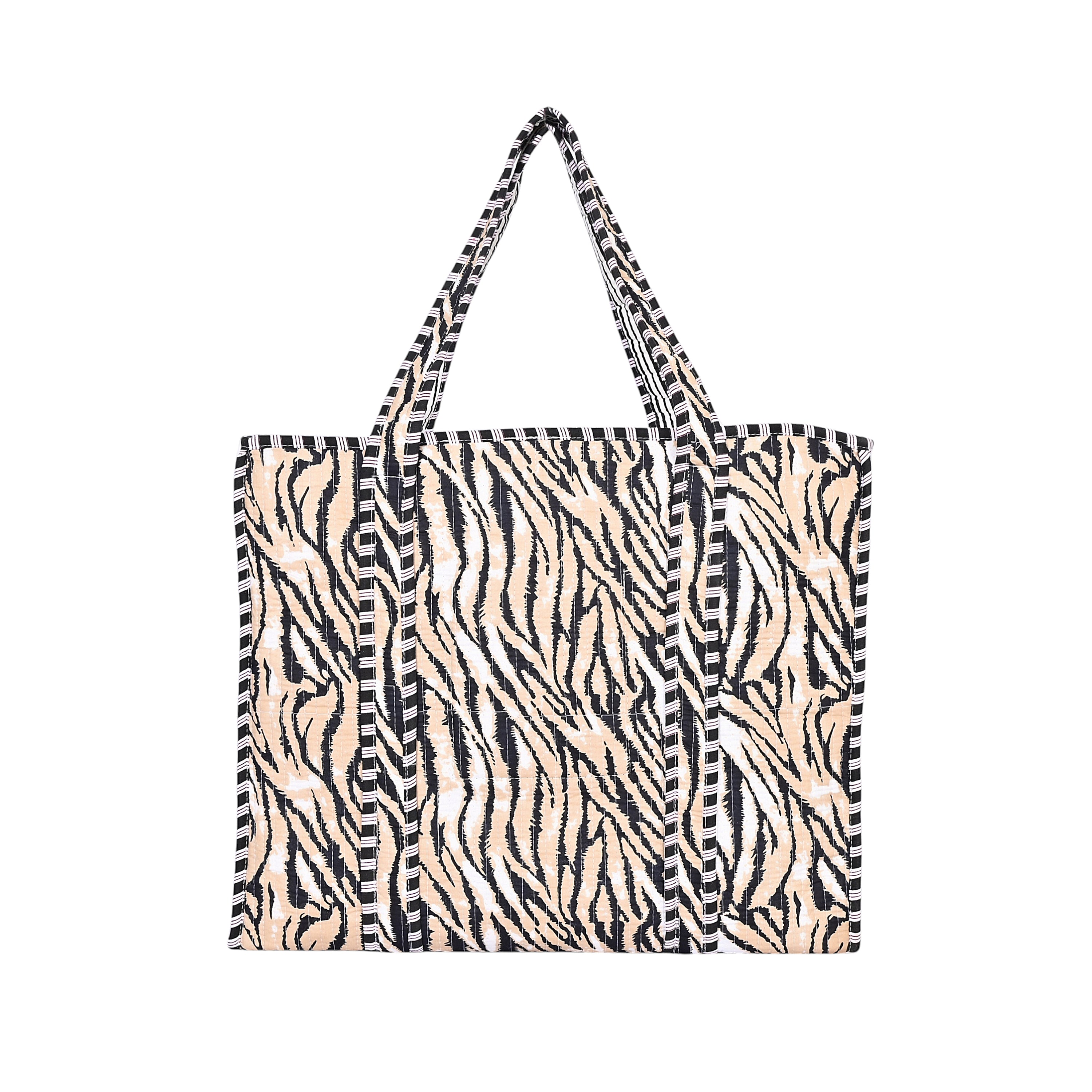 Tiger Stripe Tote – Sustainable Artisan Handbag