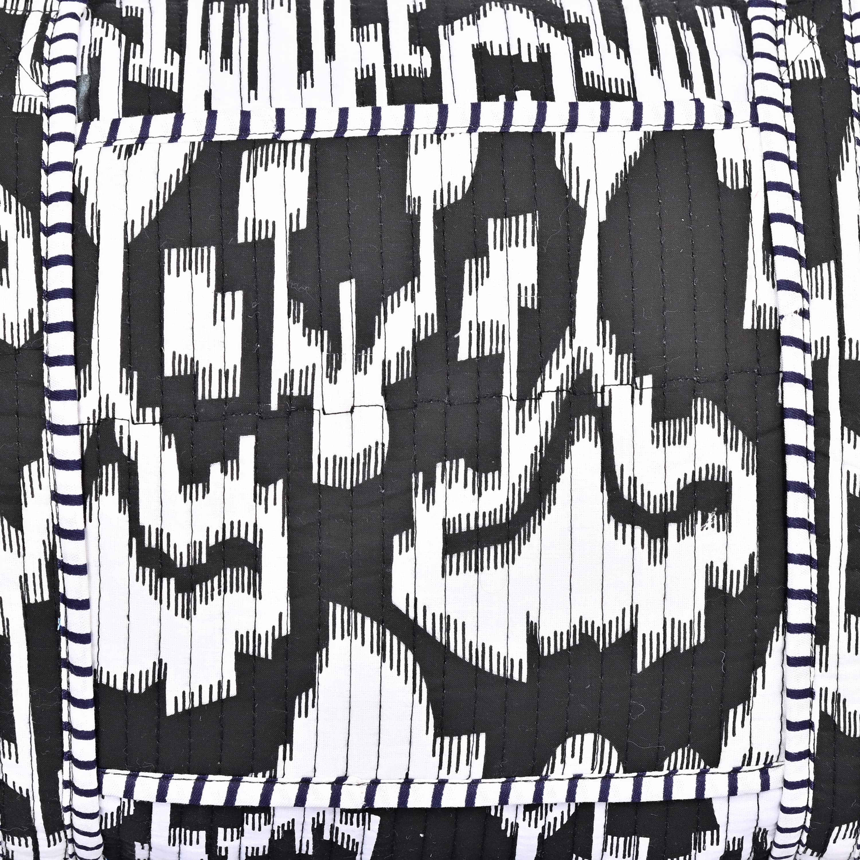 The Ikat Cotton Weekender — handmade hand block printed cotton weekender bag, ethically made in Rajasthan, India