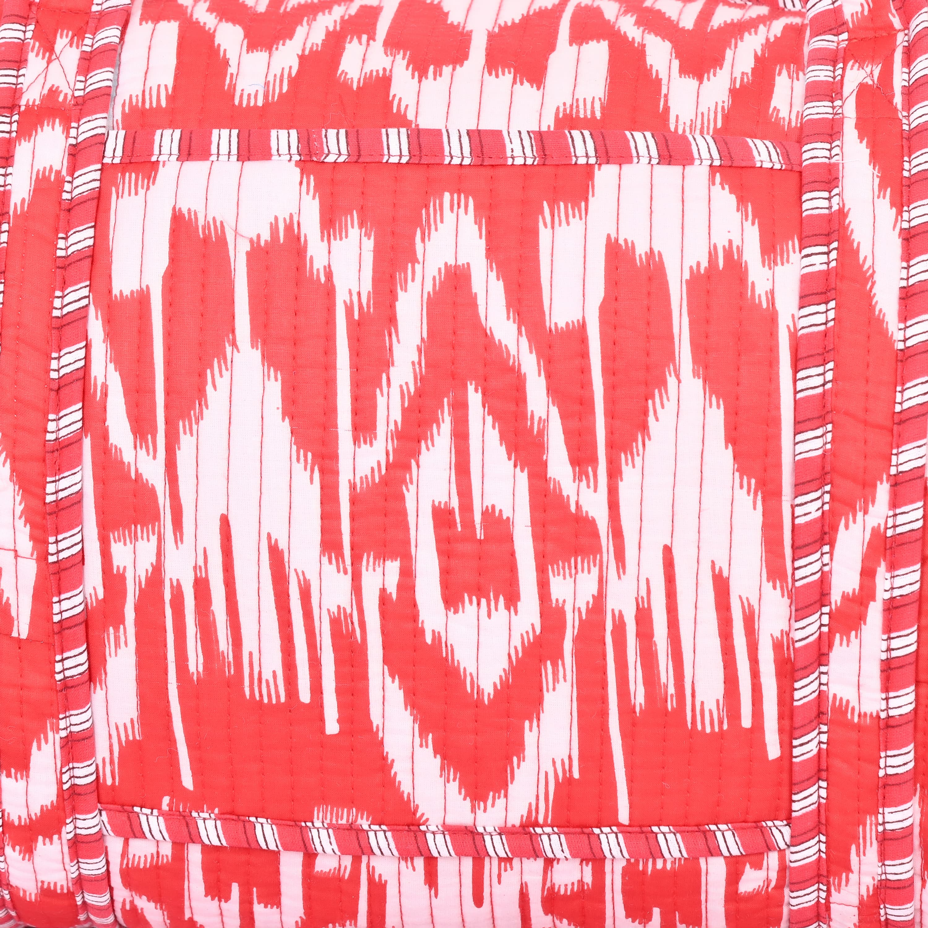 The Ikat Cotton Weekender — handmade hand block printed cotton weekender bag, ethically made in Rajasthan, India
