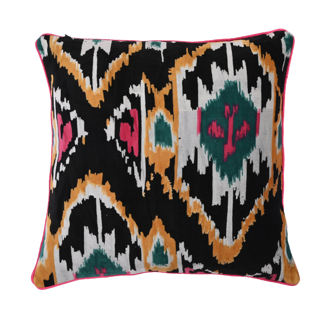 Velvet Ikat Cushion