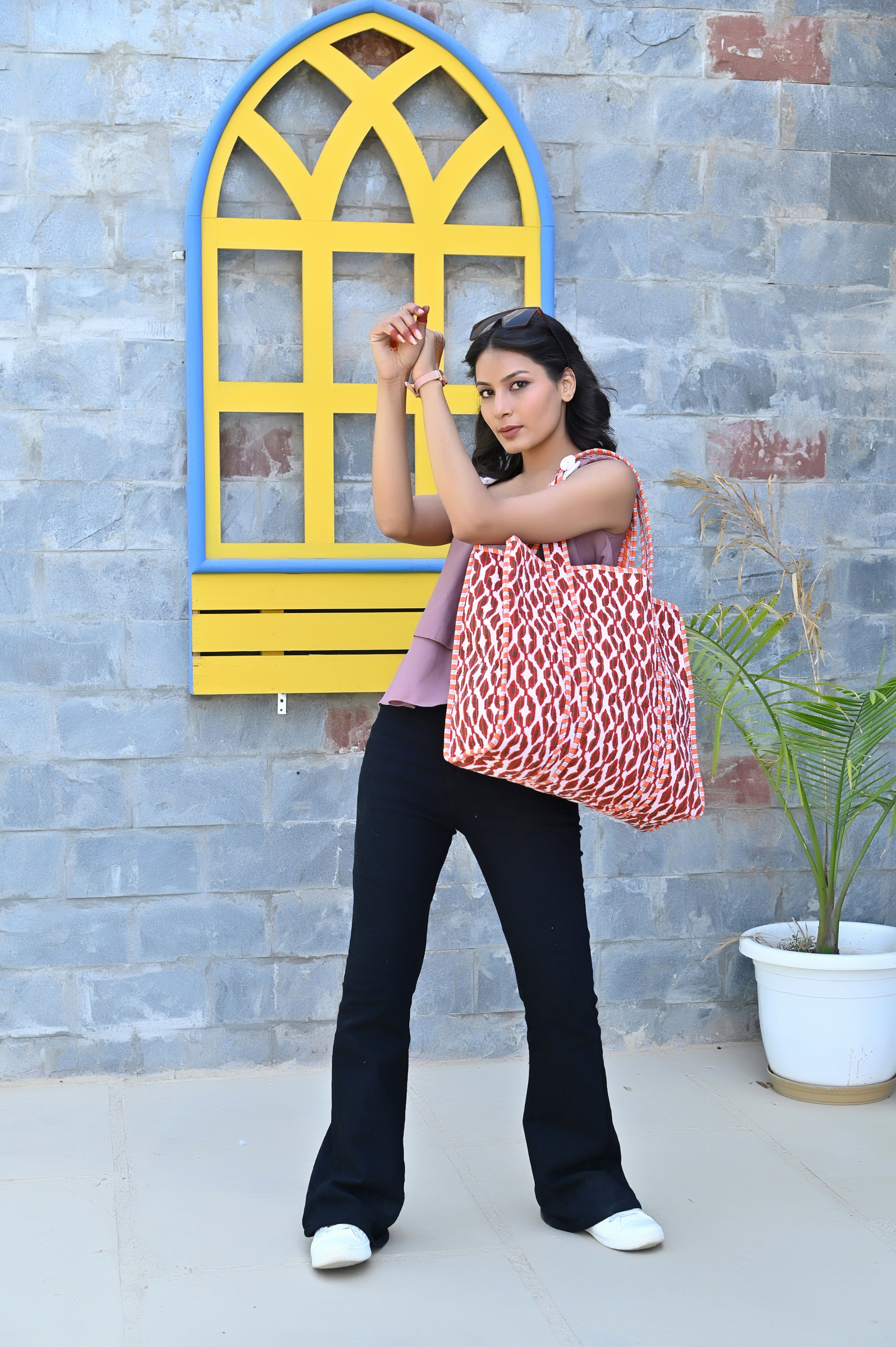 The Nocturne Ikat Tote