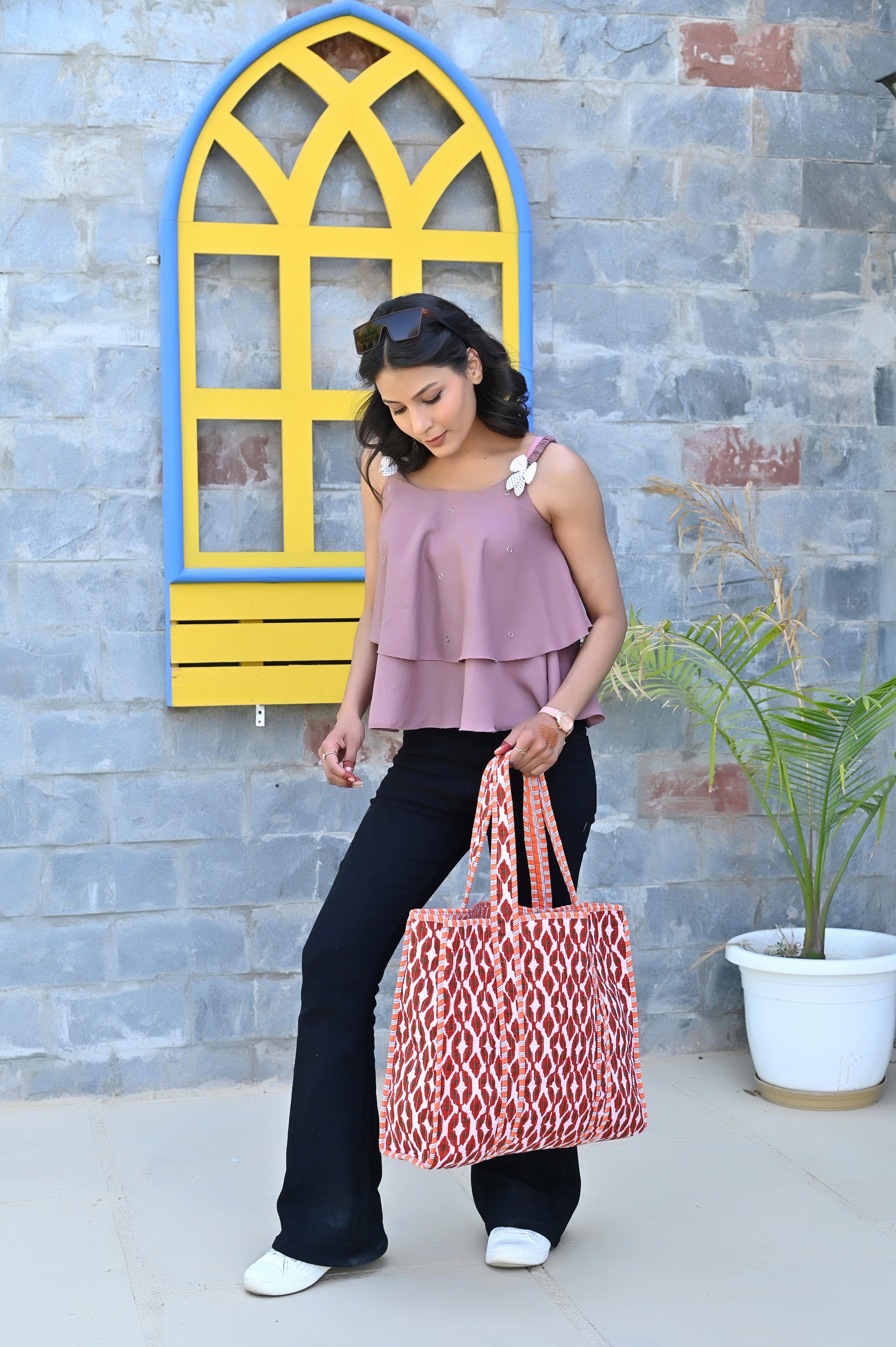 The Nocturne Ikat Tote