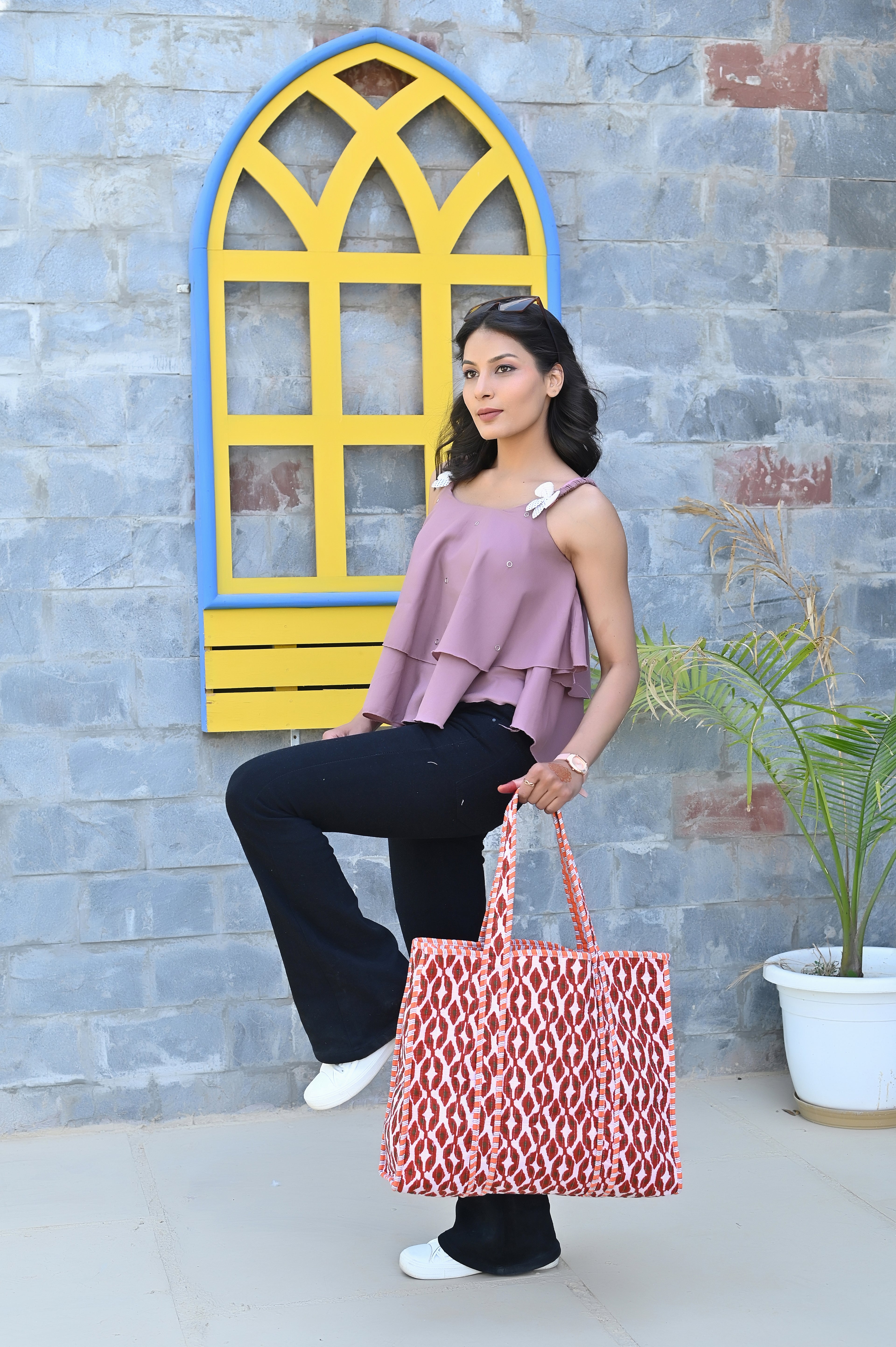 The Nocturne Ikat Tote