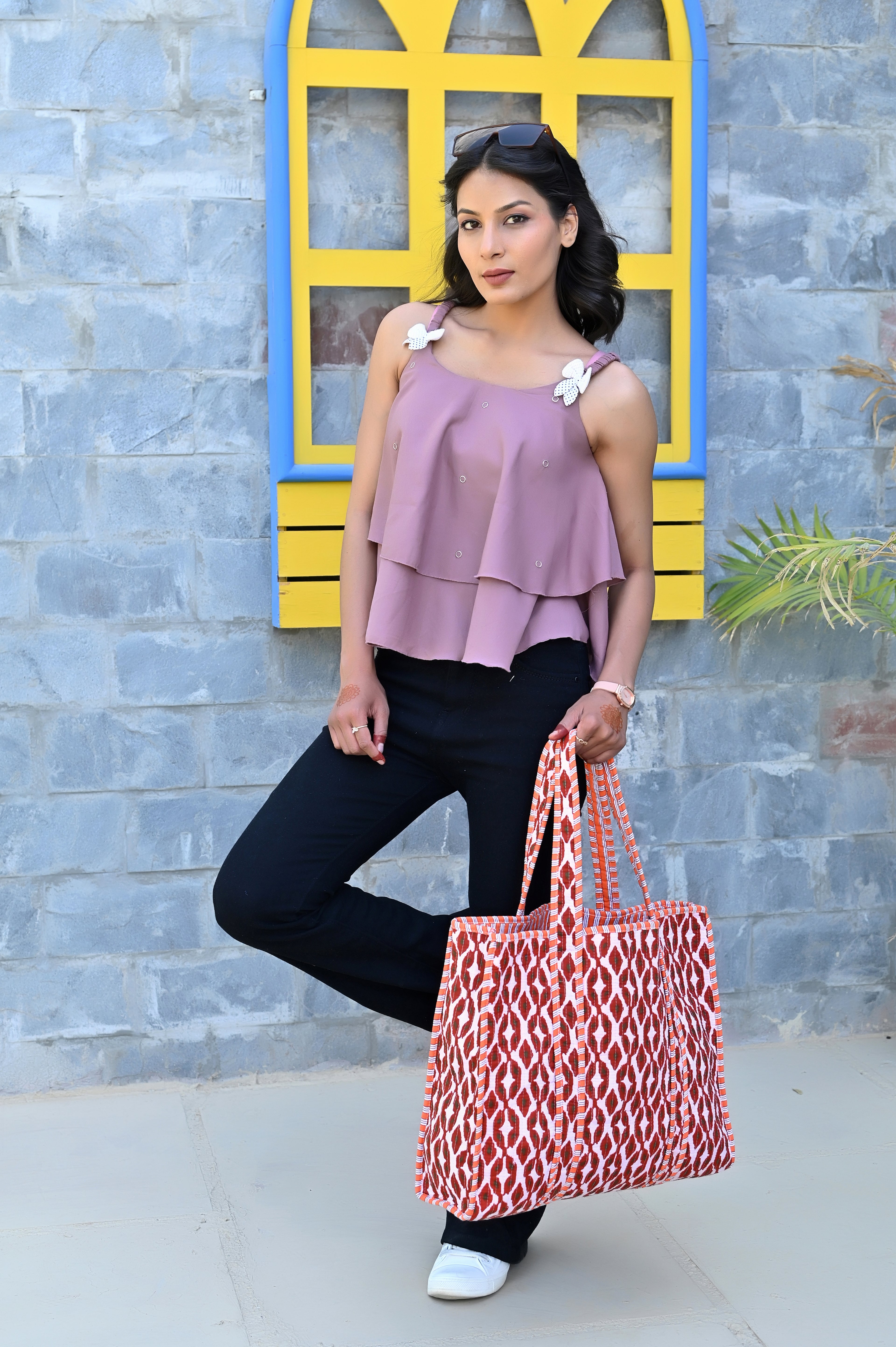 The Nocturne Ikat Tote