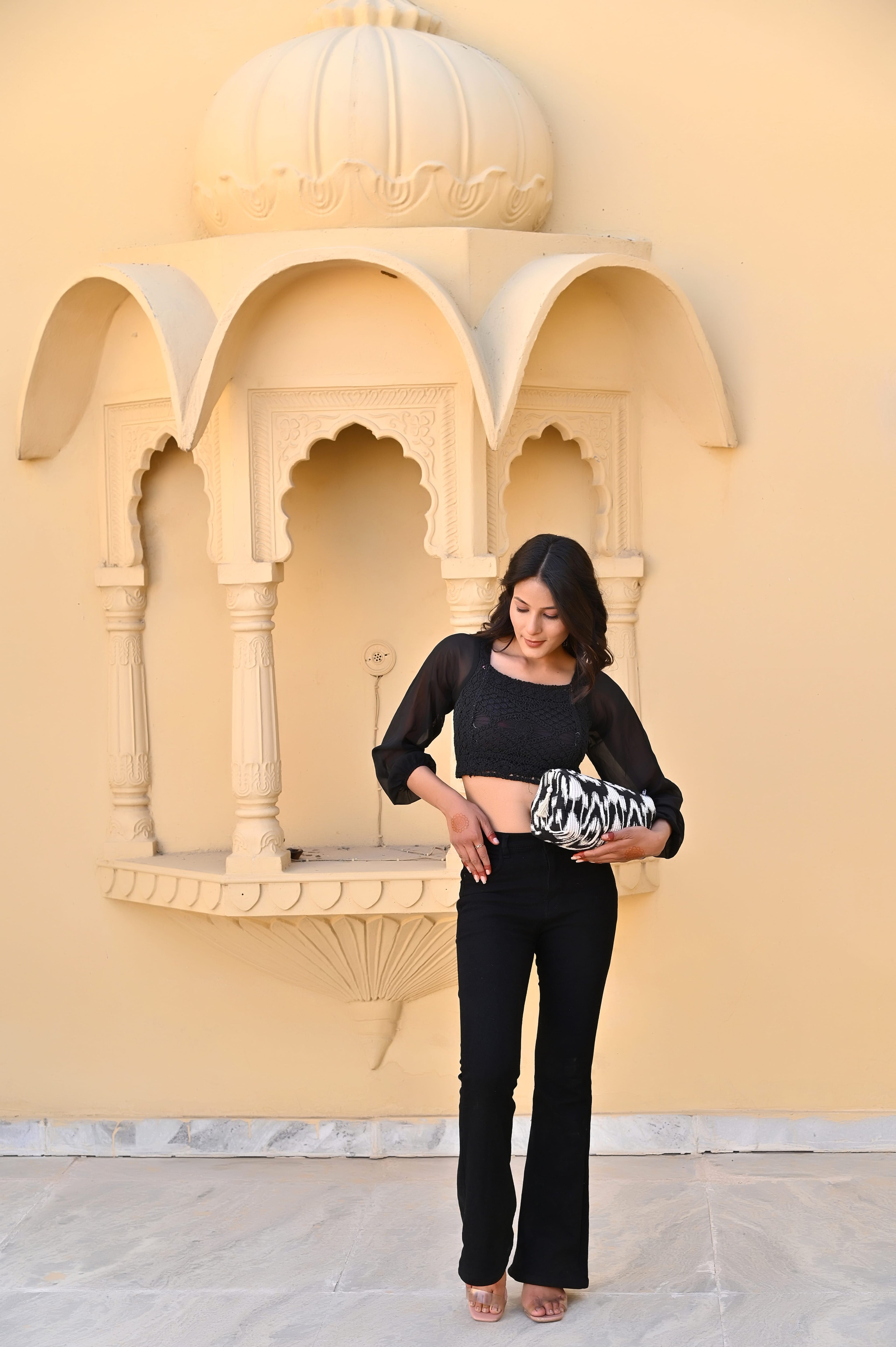 The Ikat Cotton Travel Set — handmade hand block printed cotton travel pouch set, ethically made in Rajasthan, India