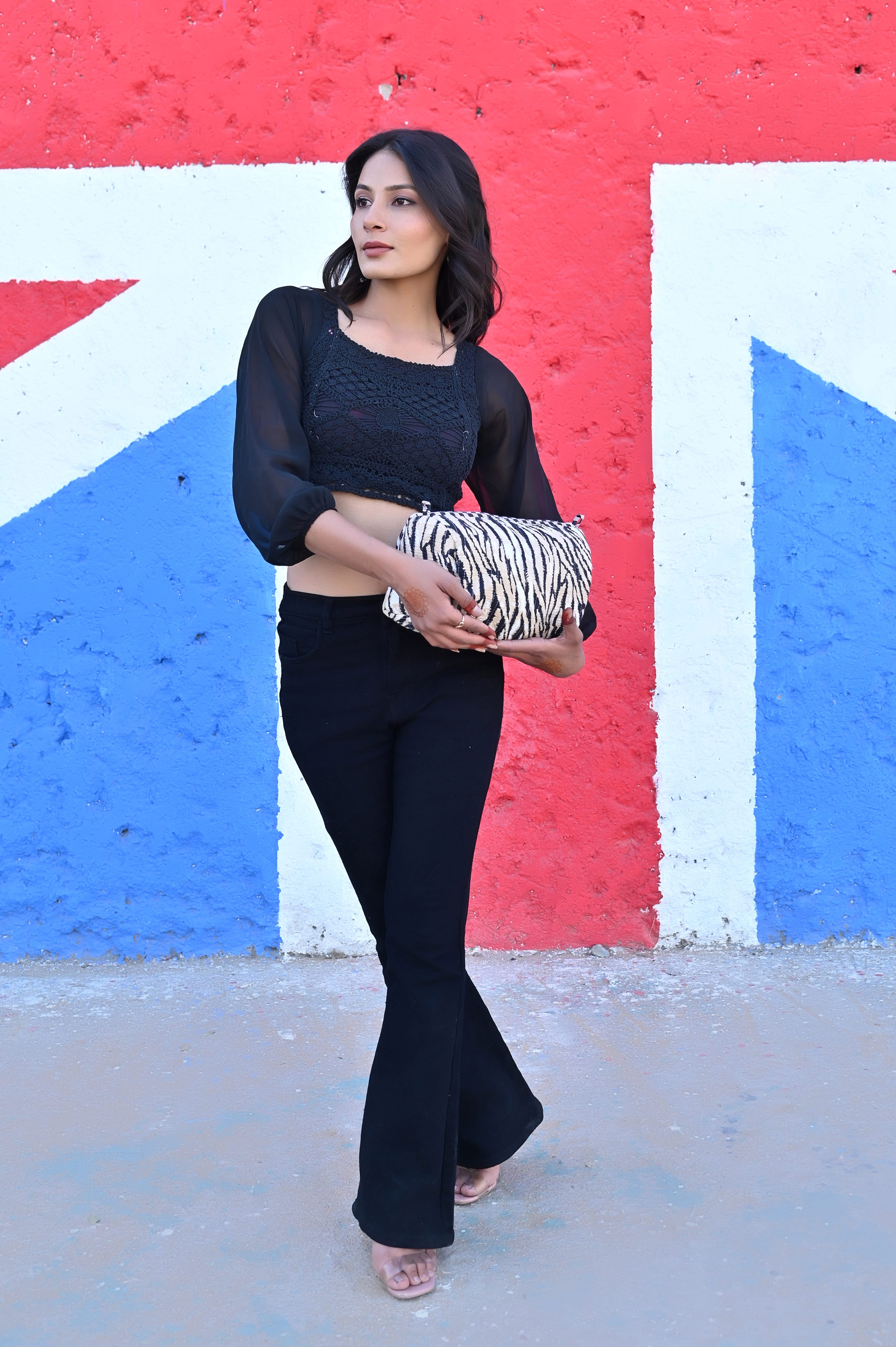 The Tiger Stripe Cotton Travel Set — handmade hand block printed cotton travel pouch set, ethically made in Rajasthan, India