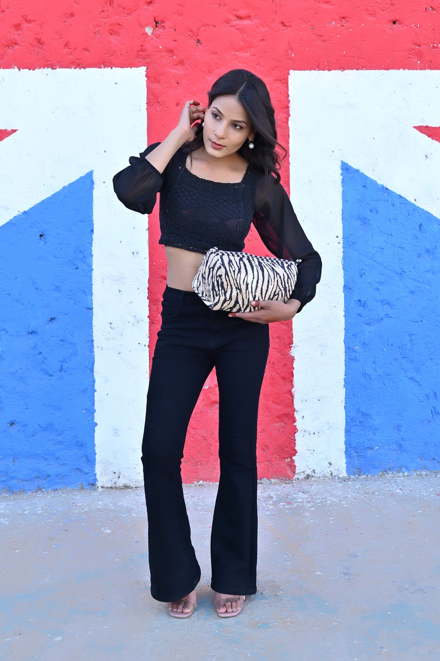 The Tiger Stripe Cotton Travel Set — handmade hand block printed cotton travel pouch set, ethically made in Rajasthan, India