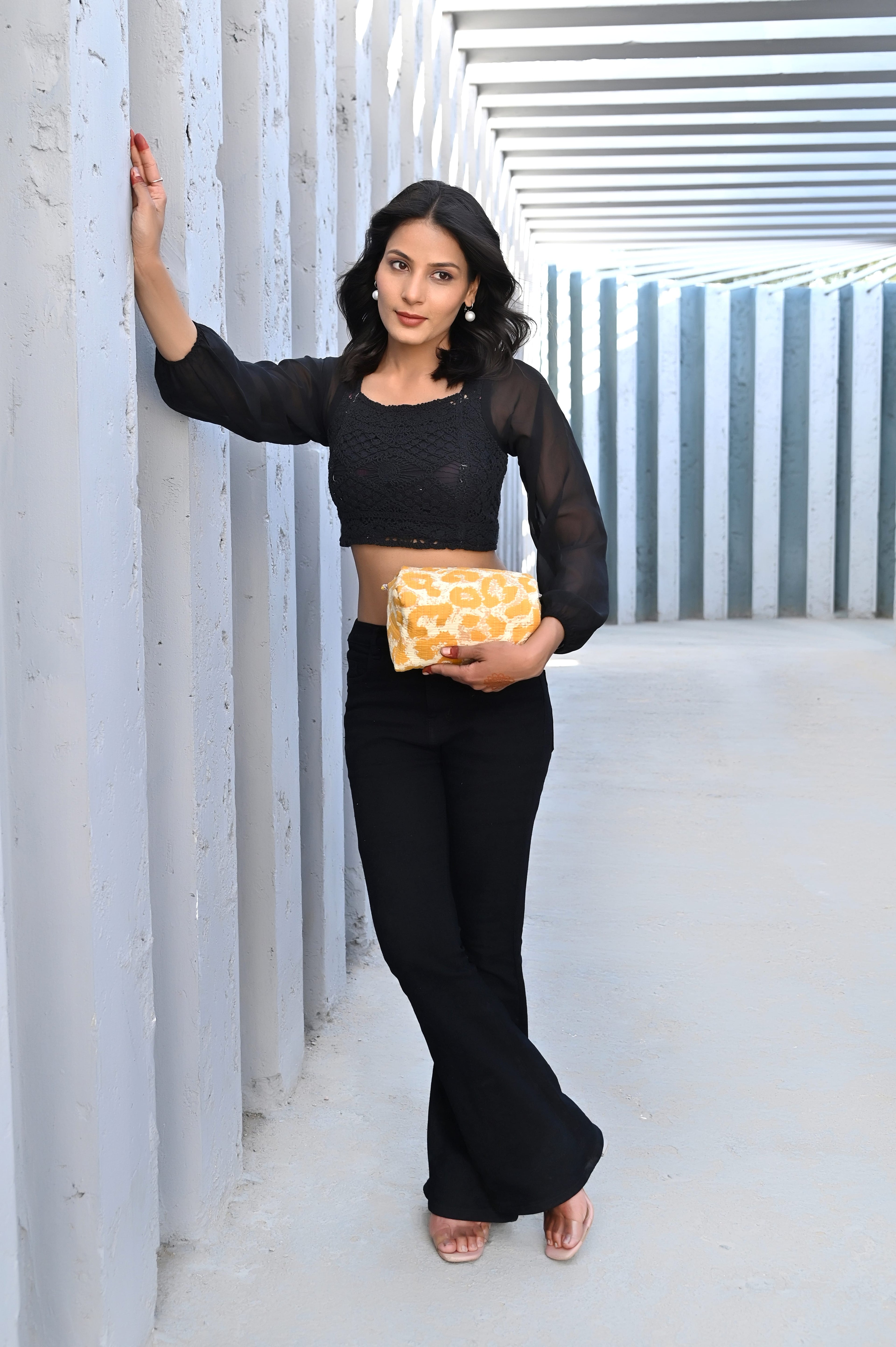 The Leopard Travel Set — handmade hand block printed cotton travel pouch set, ethically made in Rajasthan, India