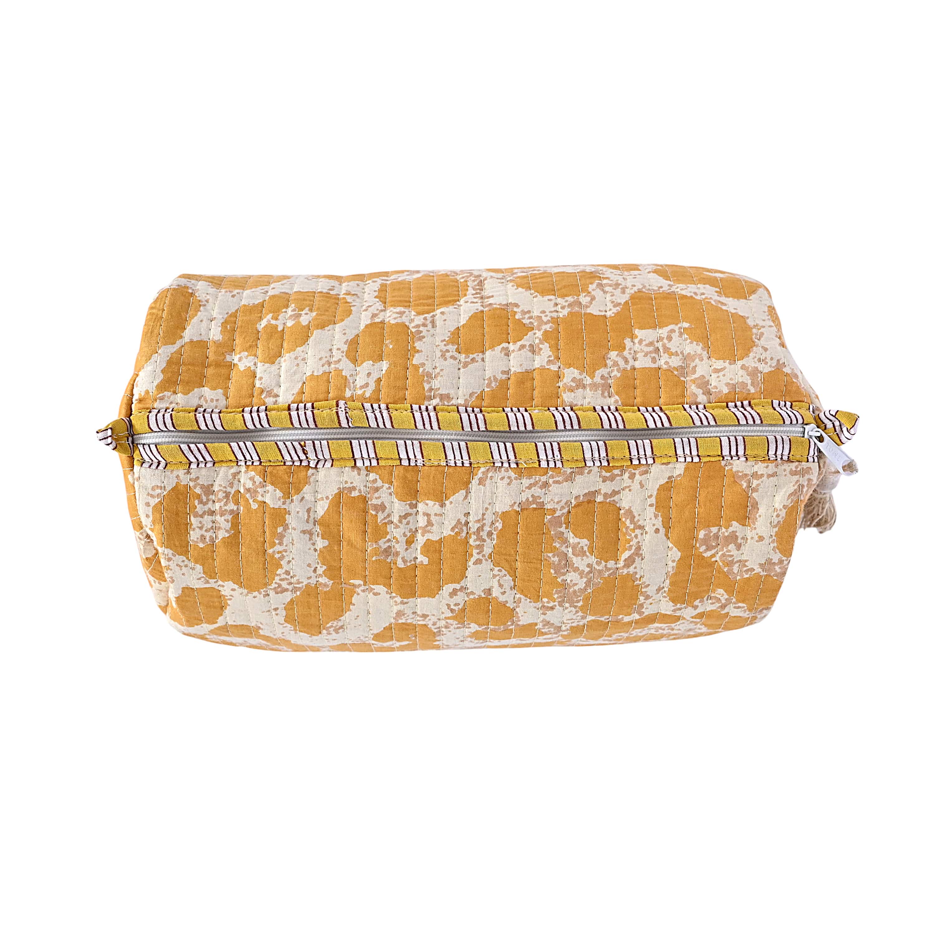 The Leopard Travel Set — handmade hand block printed cotton travel pouch set, ethically made in Rajasthan, India