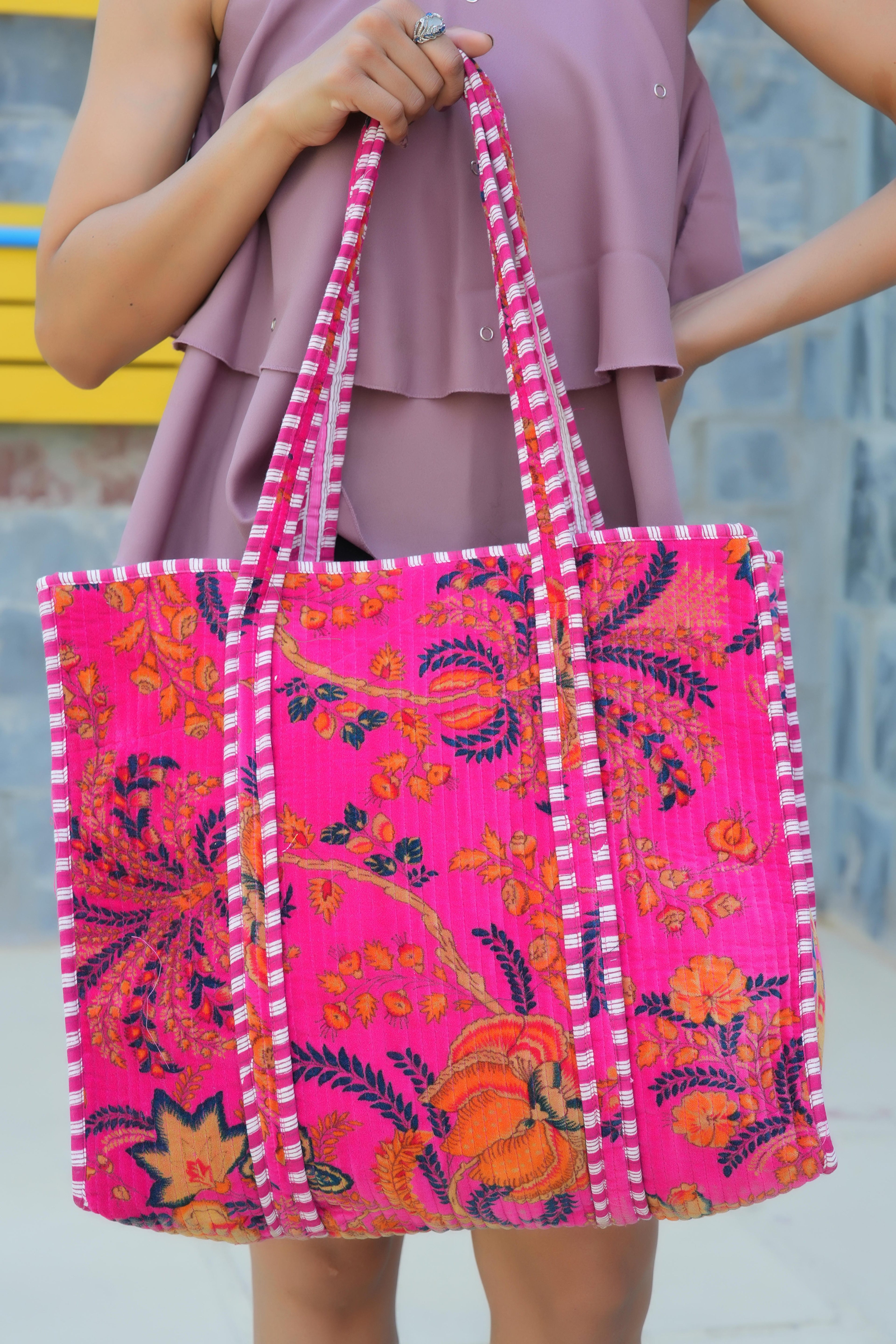 The Velvet Floral Tote