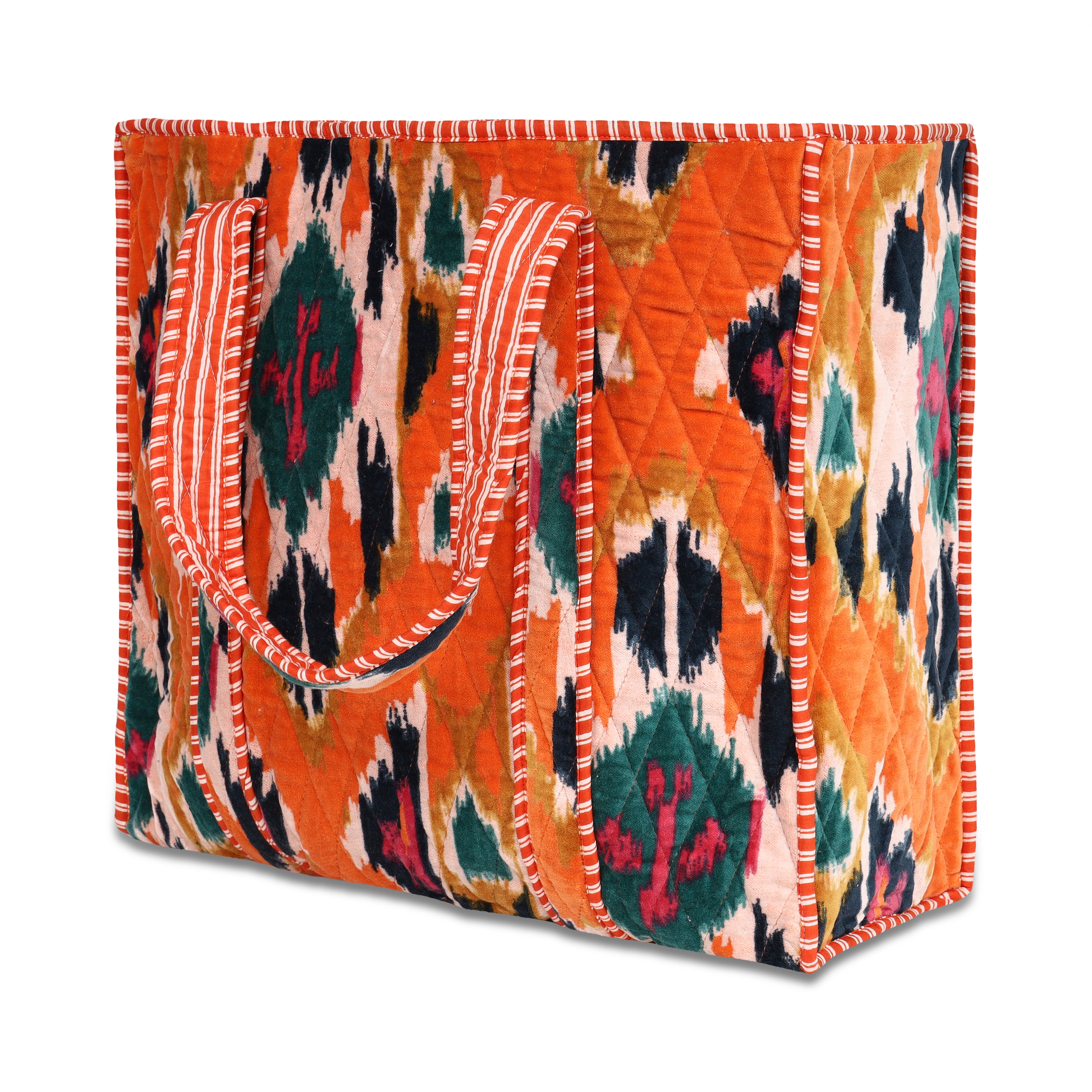 The Ikat Tote in Velvet