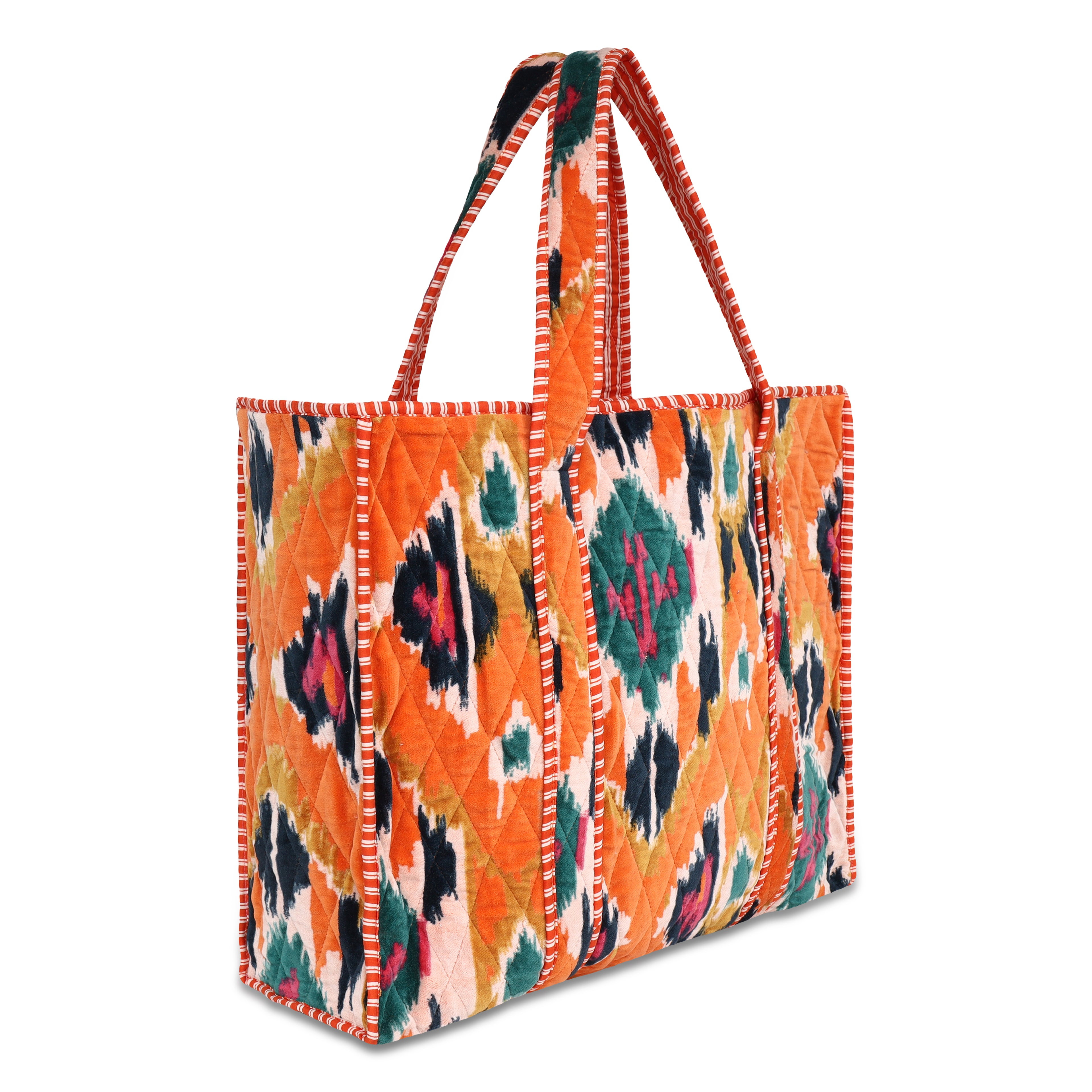 The Ikat Tote in Velvet