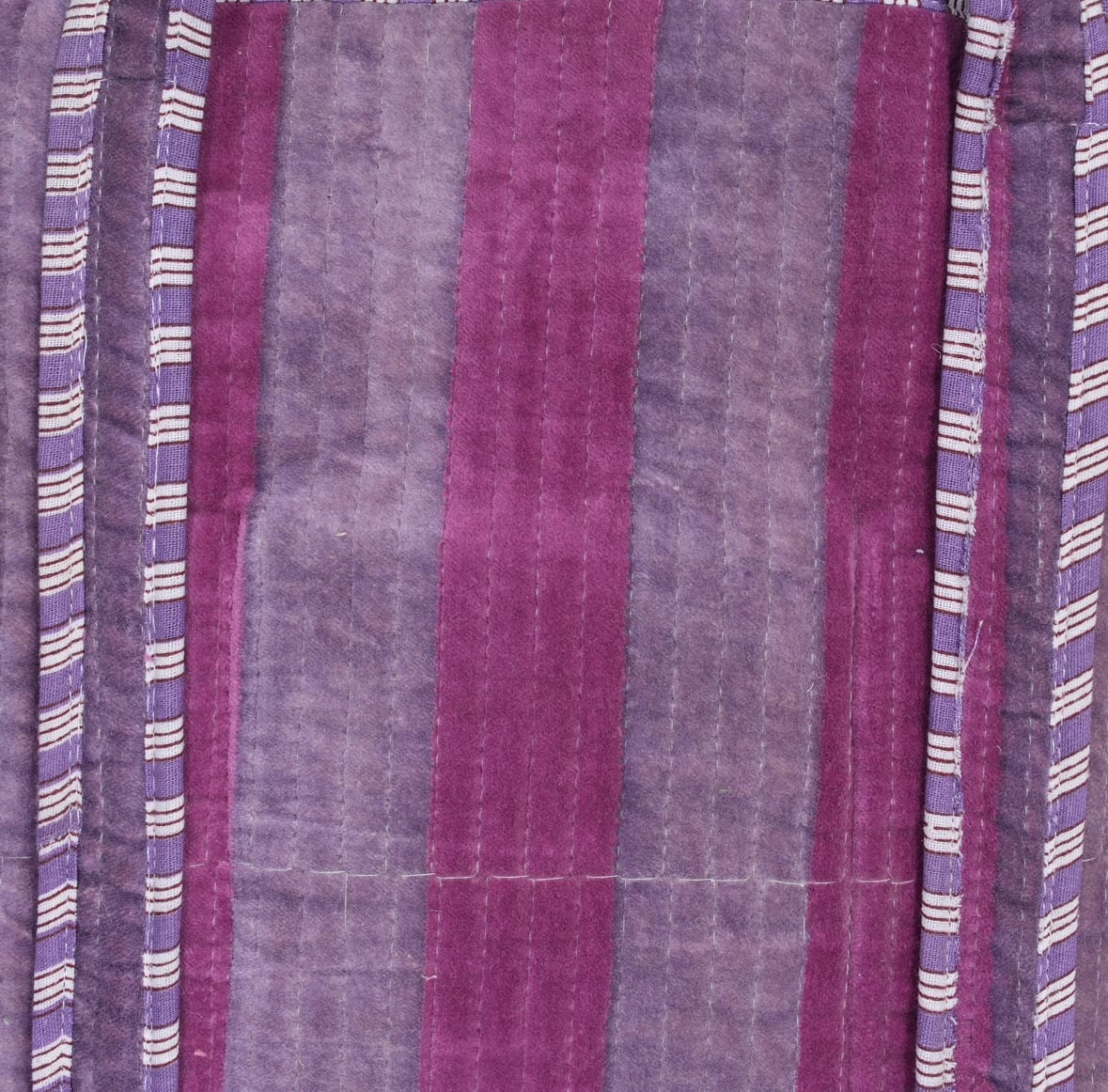 The Striped Velvet Tote — handmade quilted velvet tote bag, ethically made in Rajasthan, India
