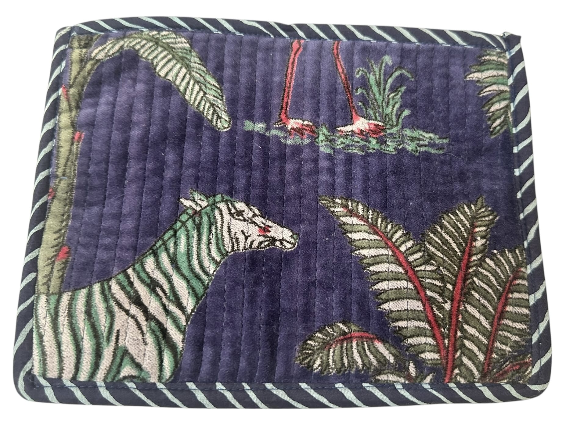 Recycled Flat Pouch — handmade hand block printed cotton pouch, ethically made in Rajasthan, India