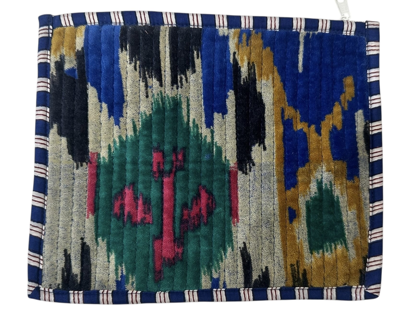 Recycled Flat Pouch — handmade hand block printed cotton pouch, ethically made in Rajasthan, India