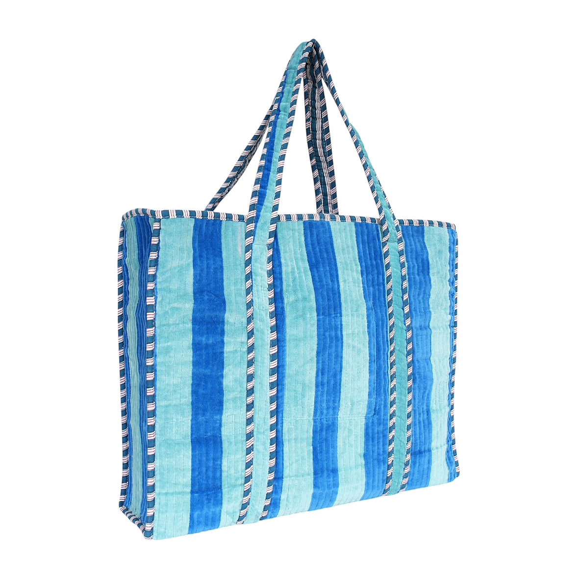 The Striped Velvet Tote