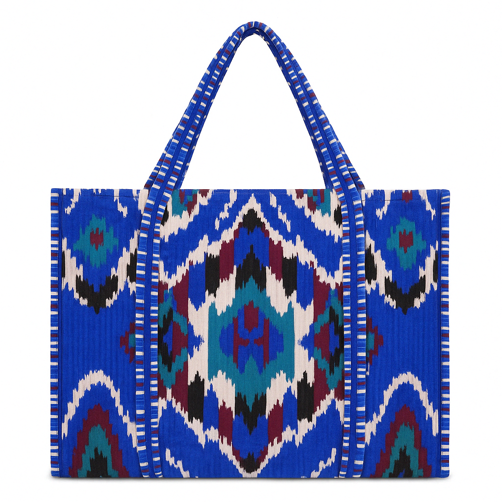 The Ikat Tote in Velvet