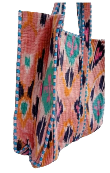 The Ultimate Ikat Velvet Tote