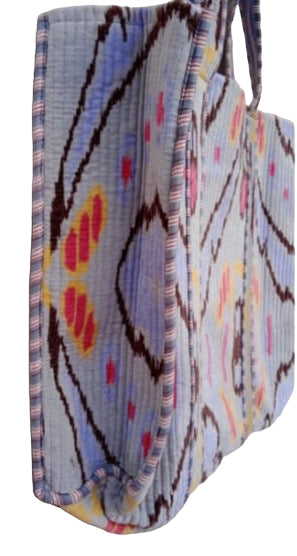 The Ultimate Ikat Velvet Tote