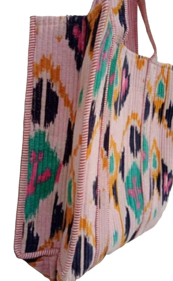 The Ultimate Ikat Velvet Tote