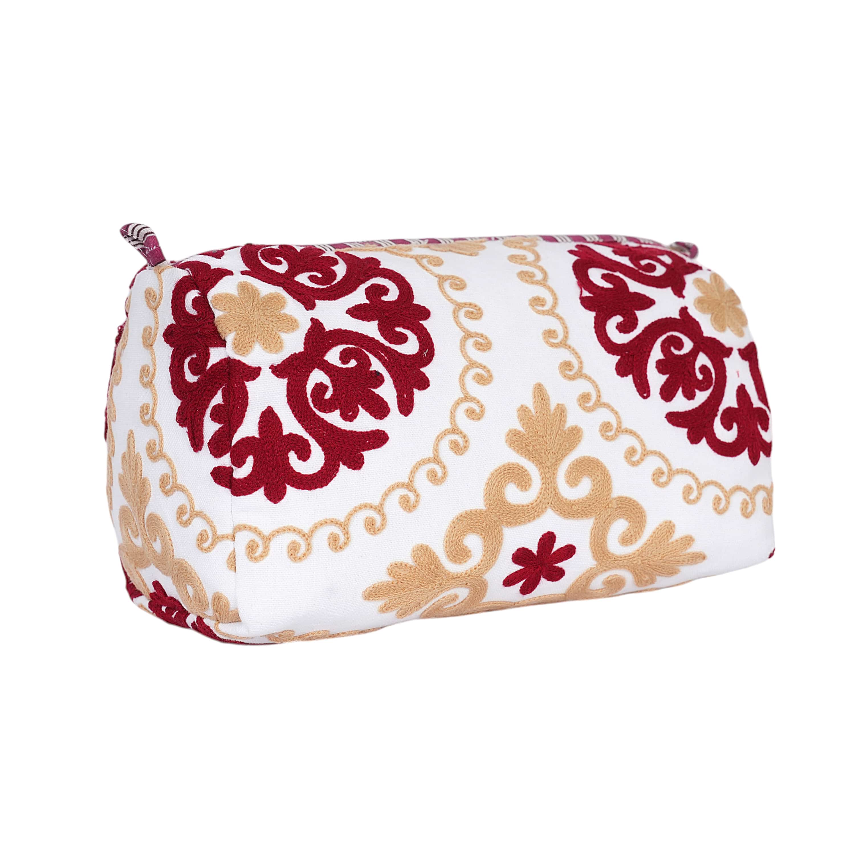 The Suzani Three Piece Travel Set — handmade hand block printed cotton travel pouch set, ethically made in Rajasthan, India