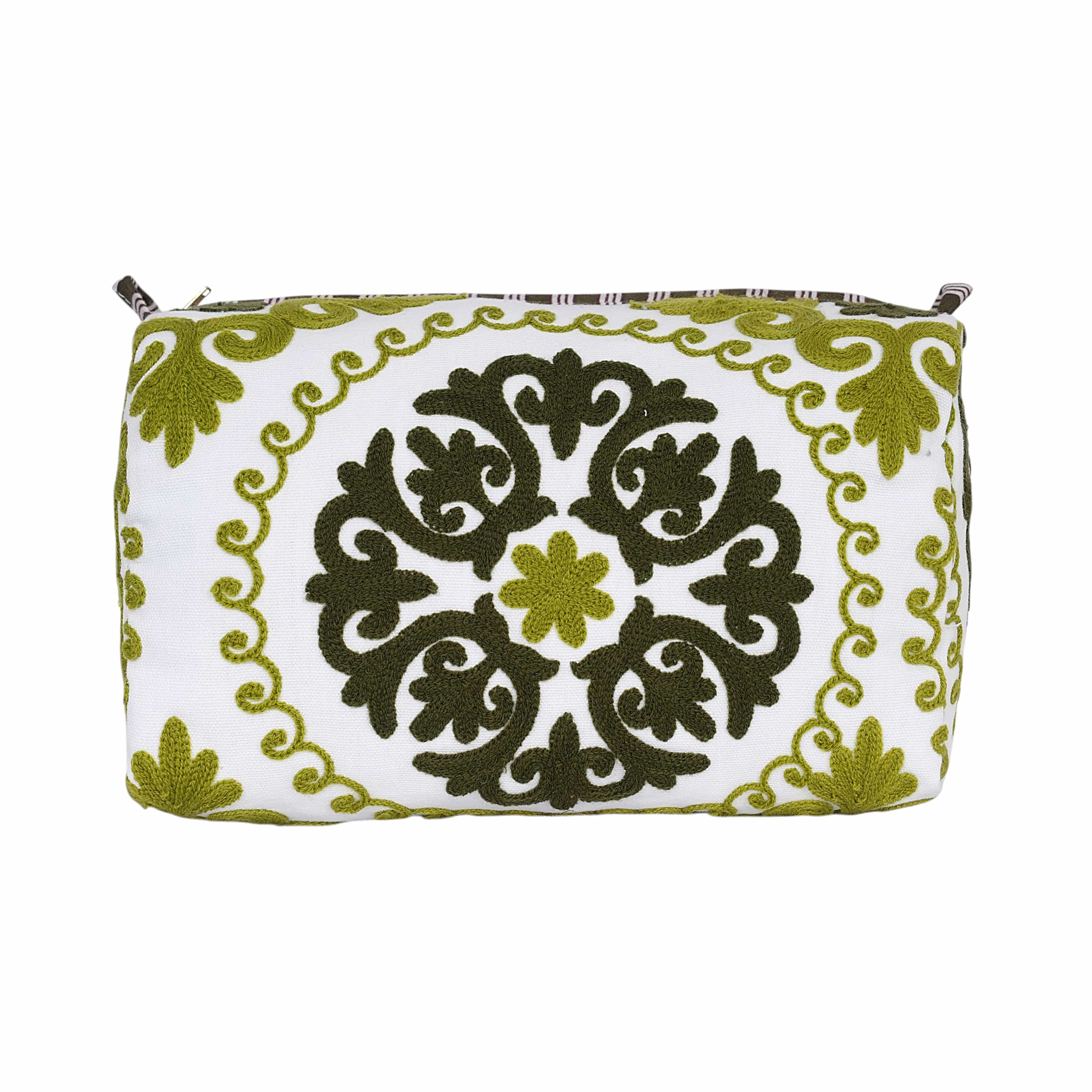 The Suzani Three Piece Travel Set — handmade hand block printed cotton travel pouch set, ethically made in Rajasthan, India