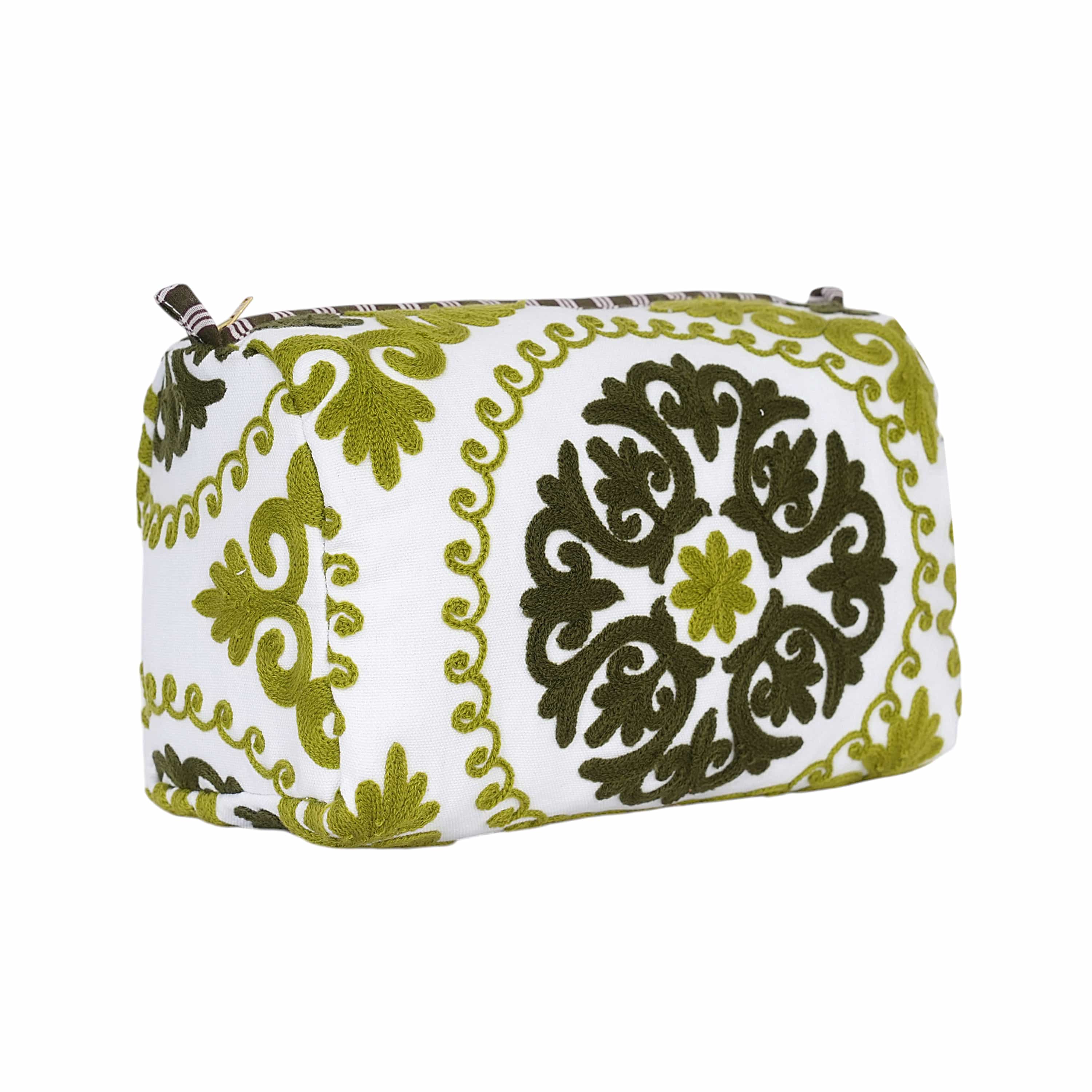 The Suzani Three Piece Travel Set — handmade hand block printed cotton travel pouch set, ethically made in Rajasthan, India