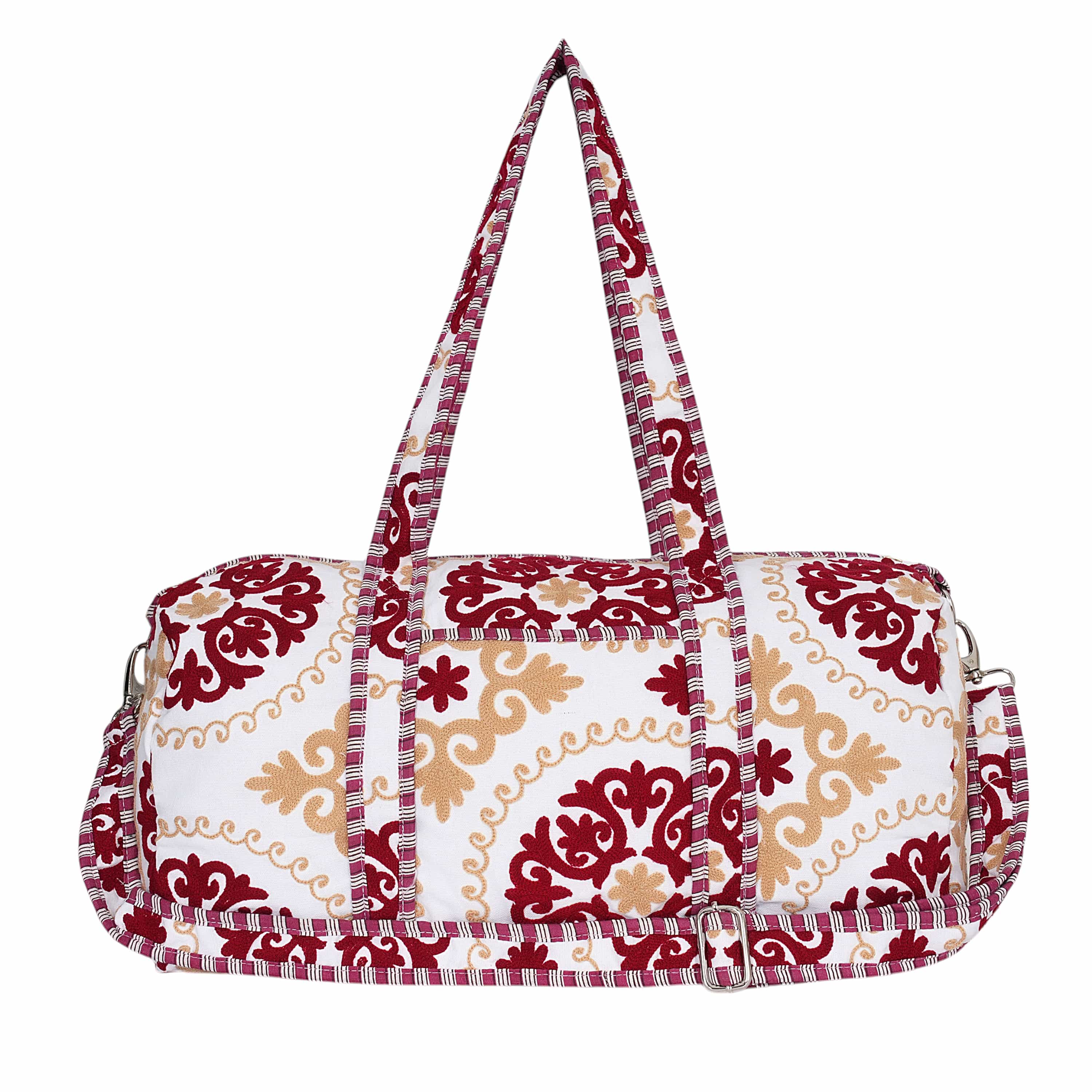 The Suzani Weekender — handmade hand block printed cotton weekender bag, ethically made in Rajasthan, India