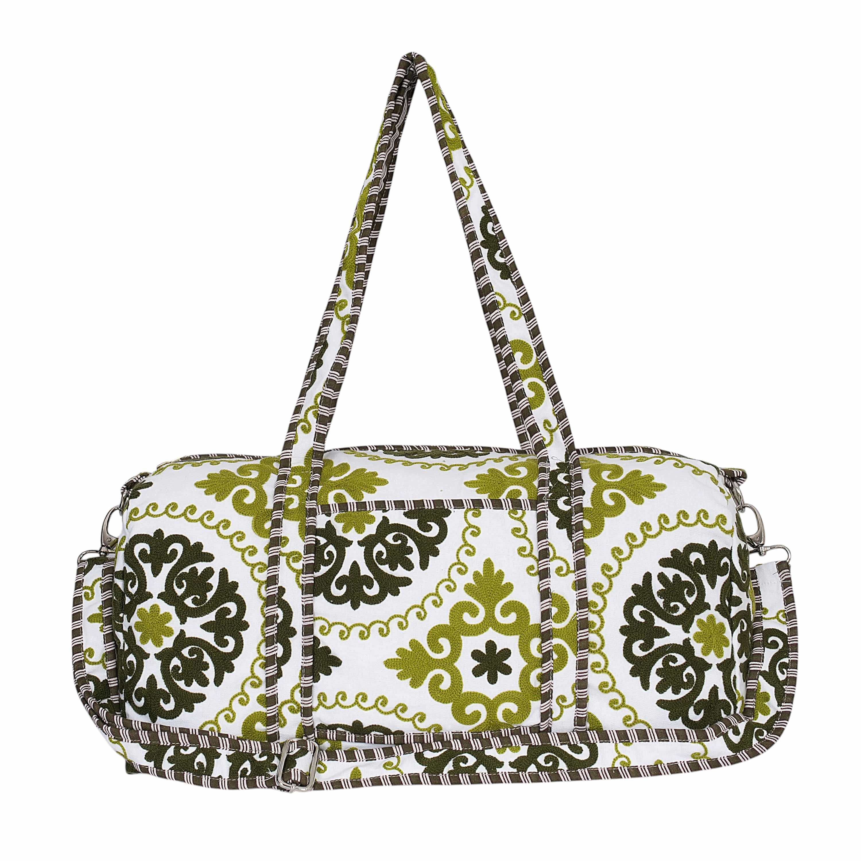 The Suzani Weekender — handmade hand block printed cotton weekender bag, ethically made in Rajasthan, India