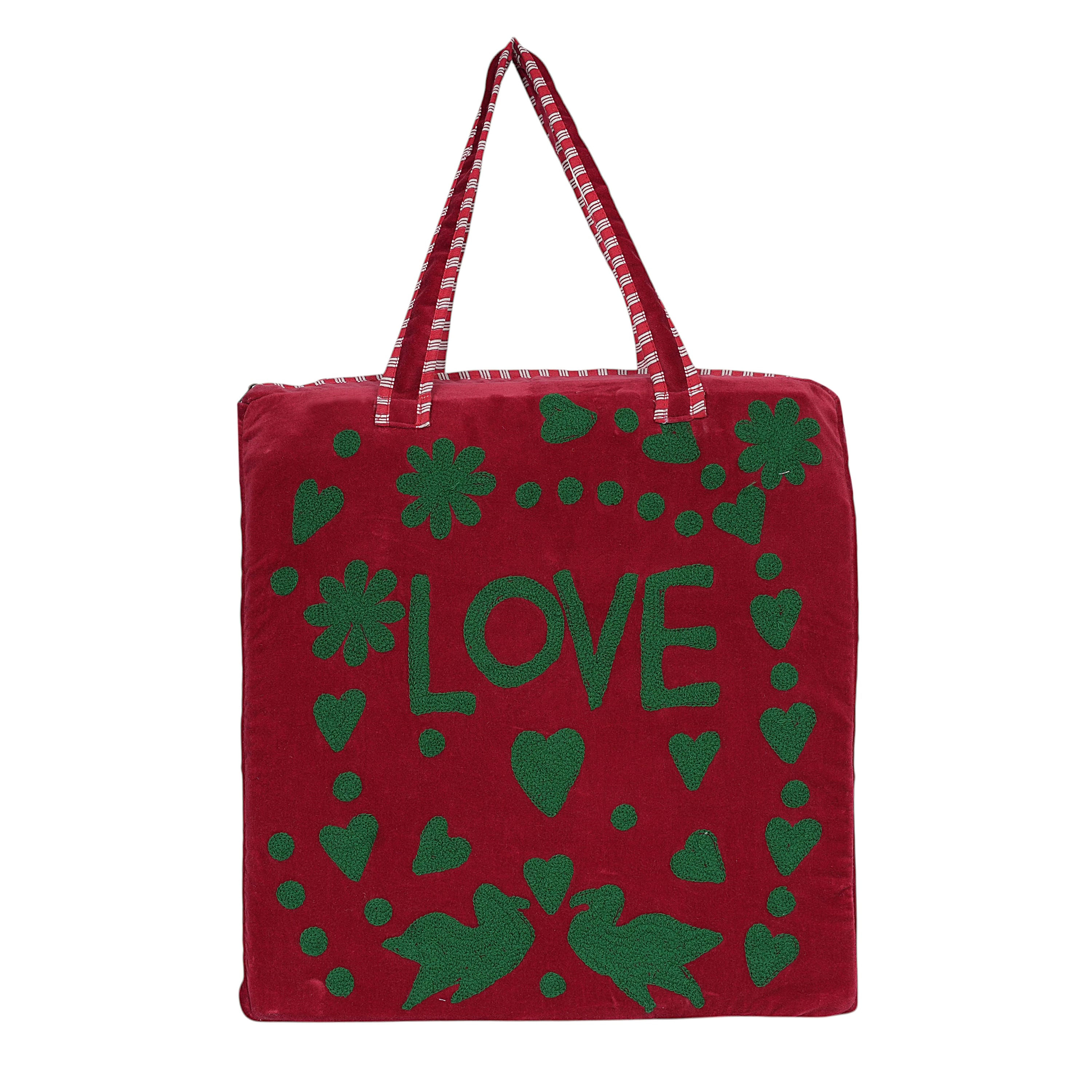 Love Suzani Tote — handmade hand block printed cotton tote bag, ethically made in Rajasthan, India