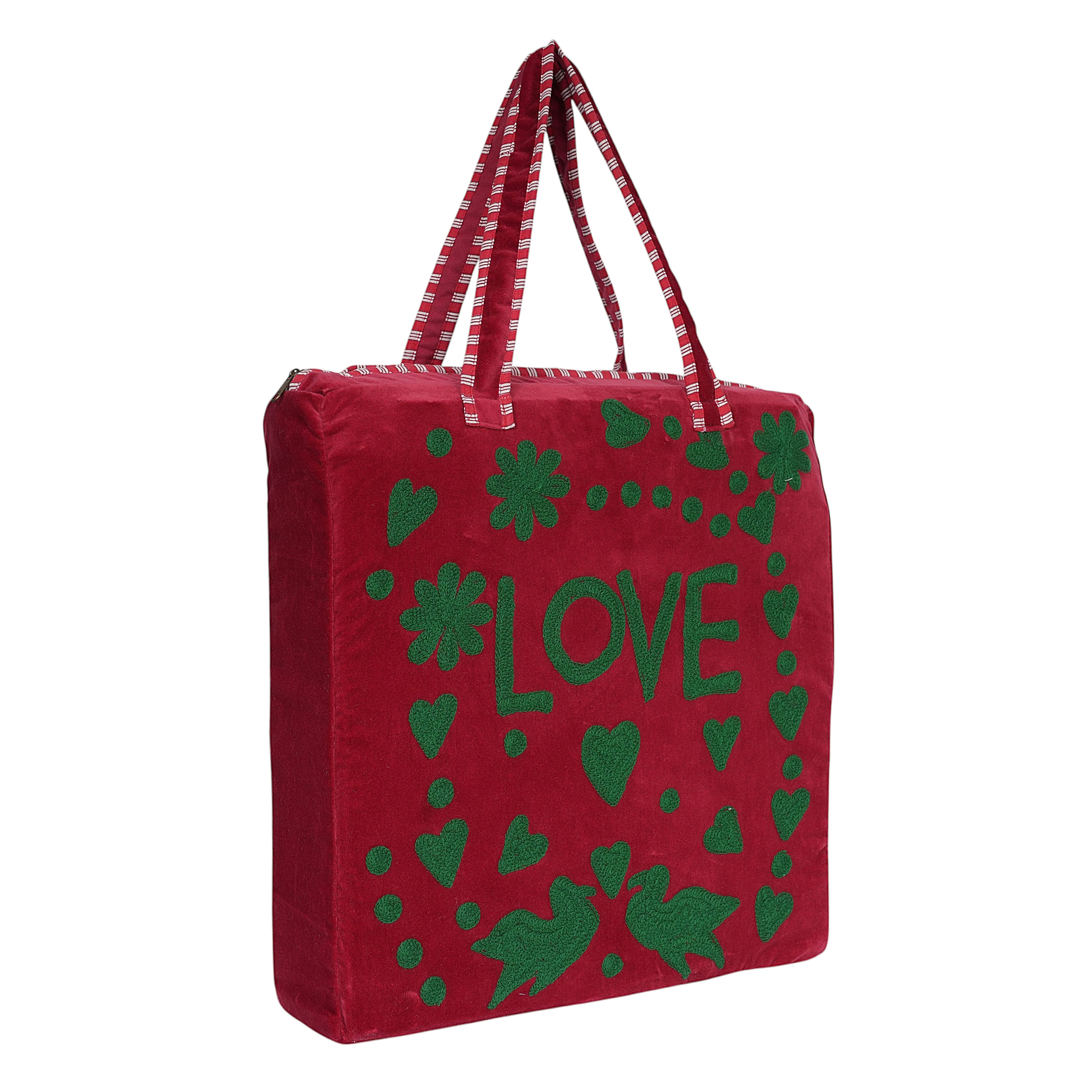 Love Suzani Tote — handmade hand block printed cotton tote bag, ethically made in Rajasthan, India