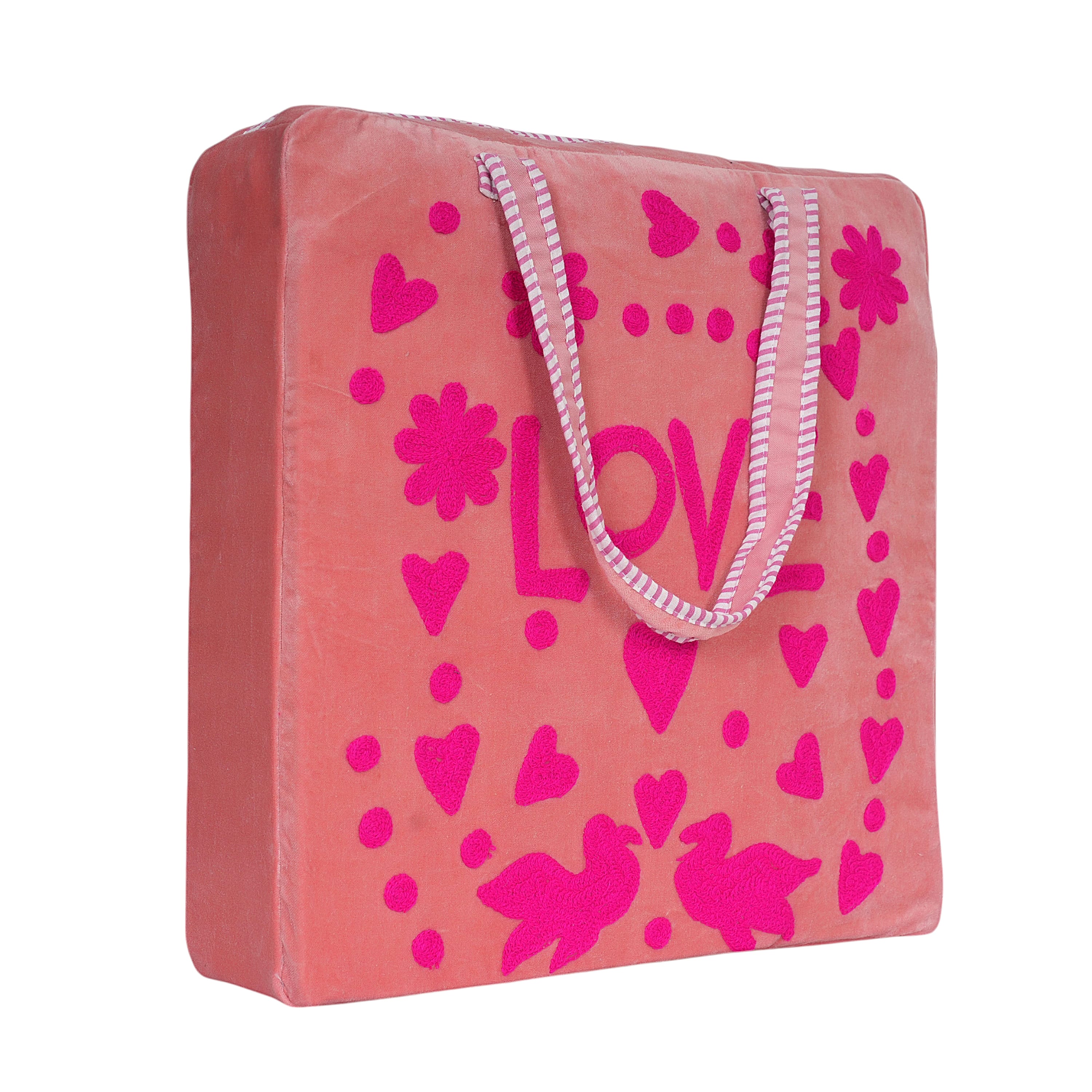 Love Suzani Tote — handmade hand block printed cotton tote bag, ethically made in Rajasthan, India