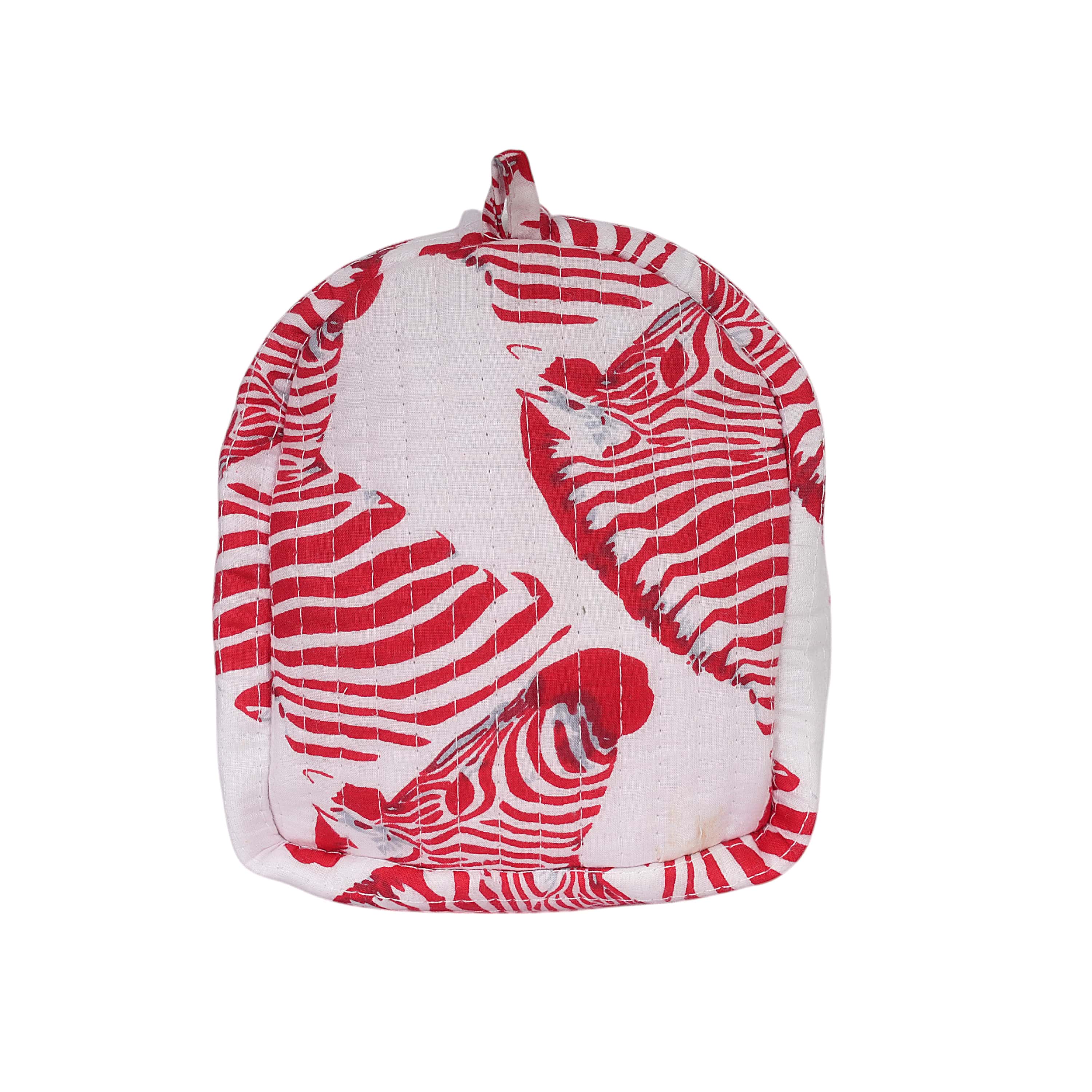 The Zebra Travel Set — handmade hand block printed cotton travel pouch set, ethically made in Rajasthan, India
