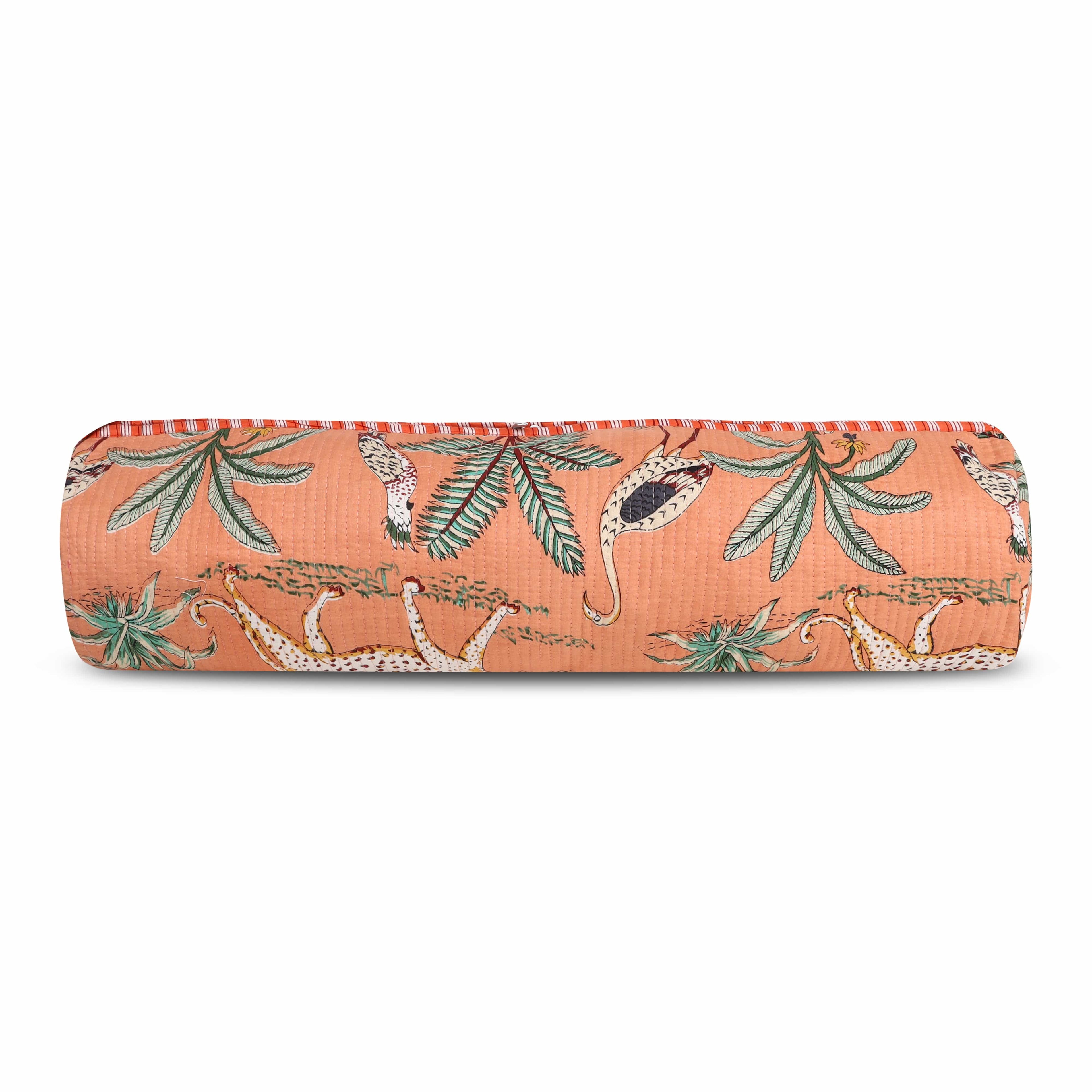 The Jungle Yoga Bag — handmade hand block printed cotton yoga mat bag, ethically made in Rajasthan, India