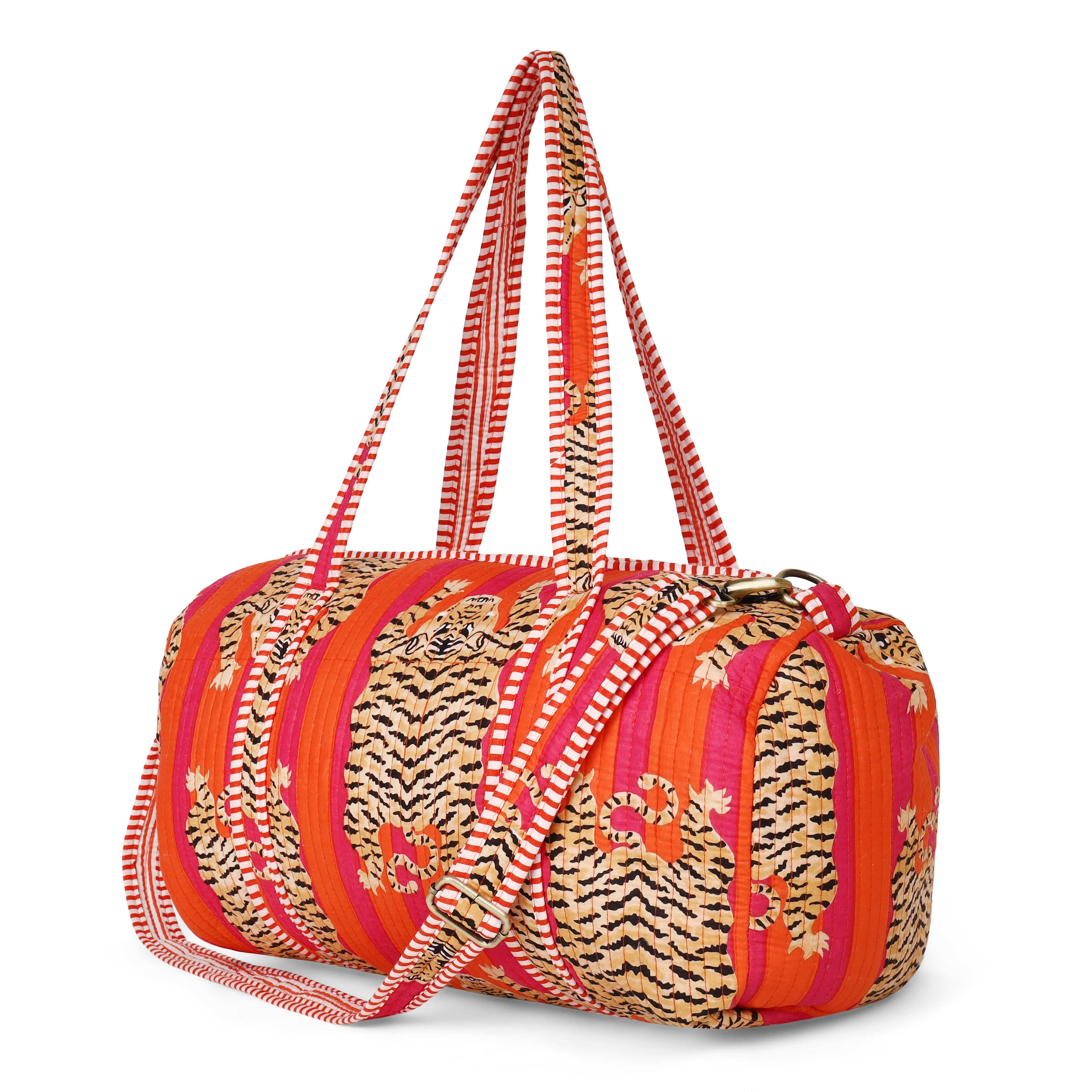 Close-up of The Tibetan Tiger Weekender&