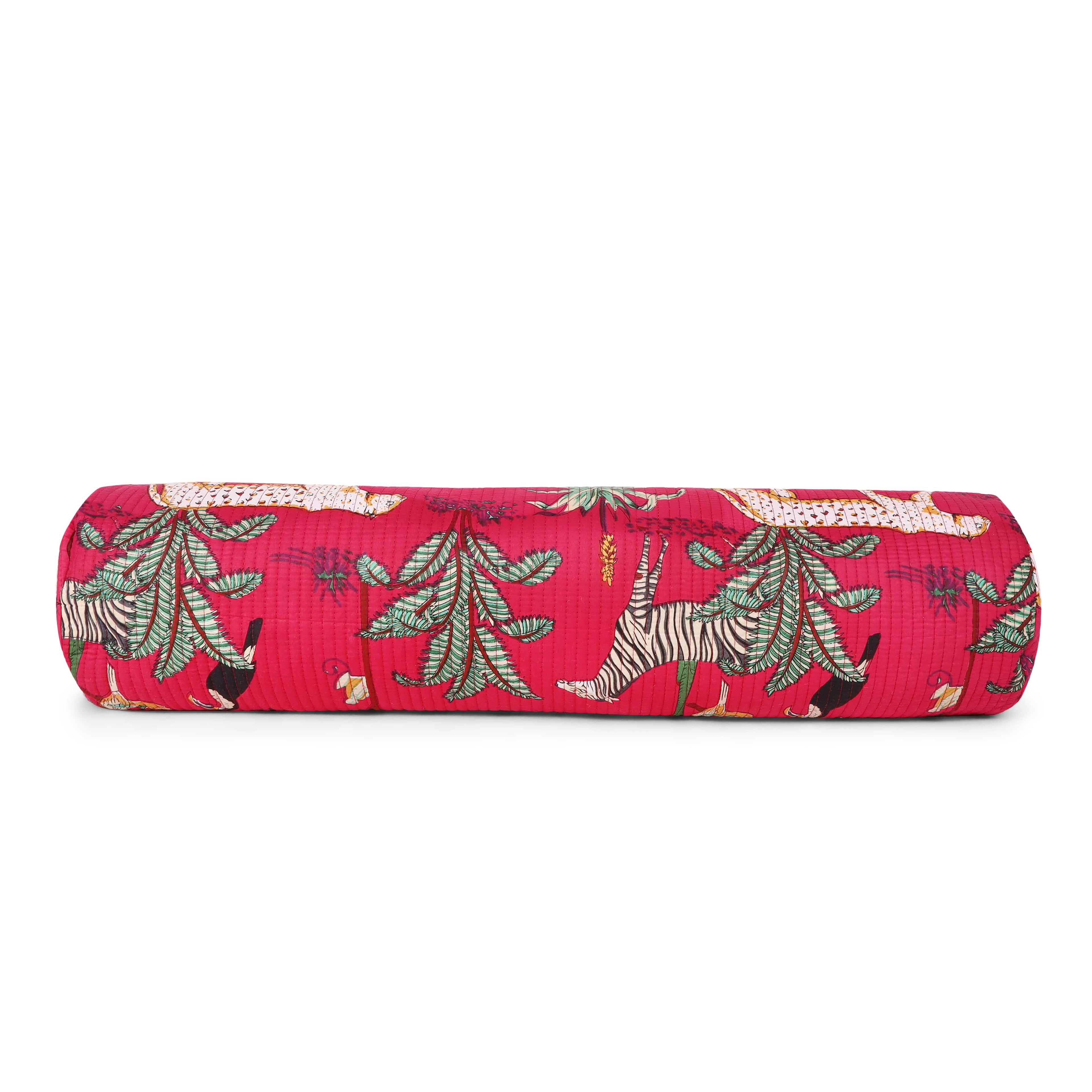 The Jungle Yoga Bag — handmade hand block printed cotton yoga mat bag, ethically made in Rajasthan, India