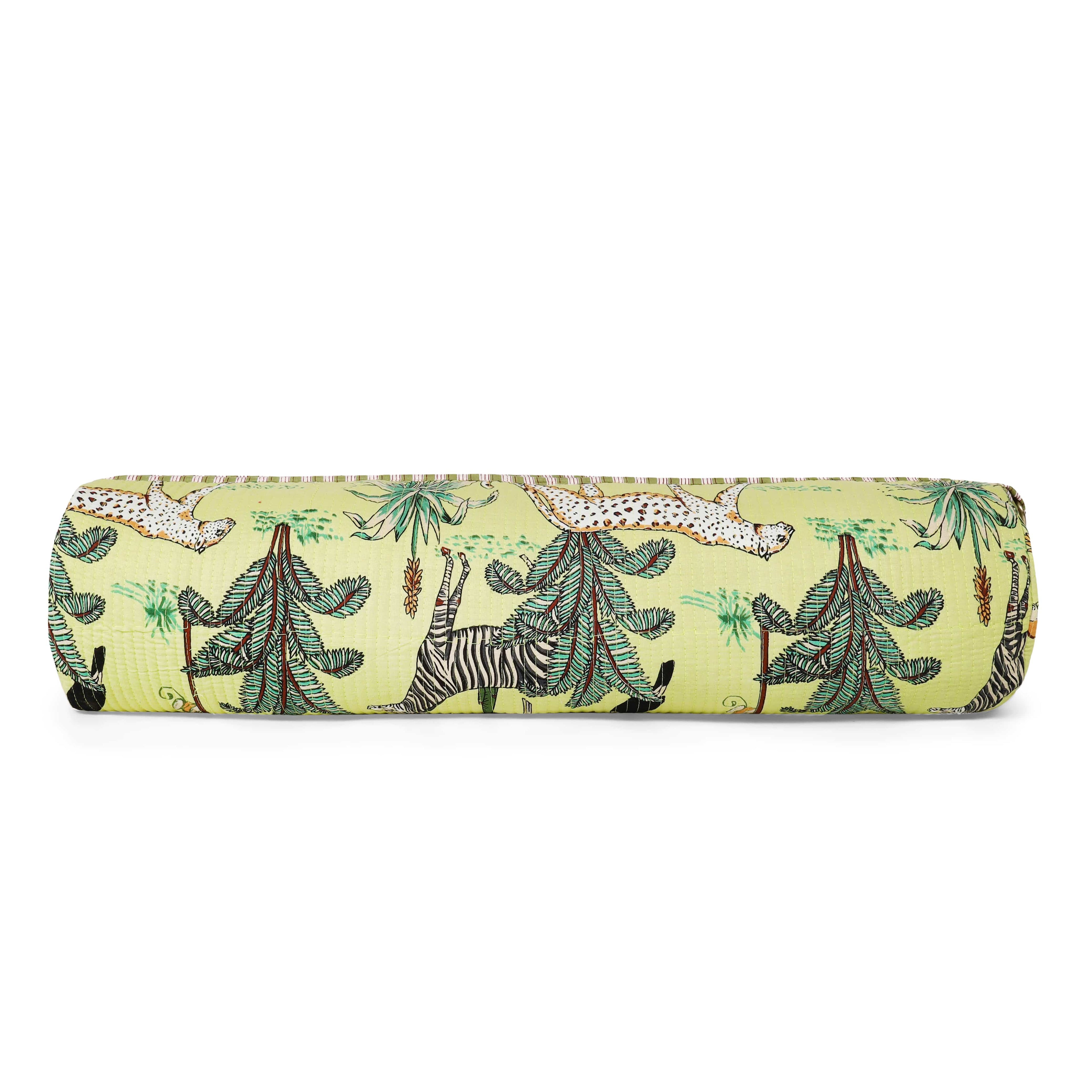 The Jungle Yoga Bag — handmade hand block printed cotton yoga mat bag, ethically made in Rajasthan, India